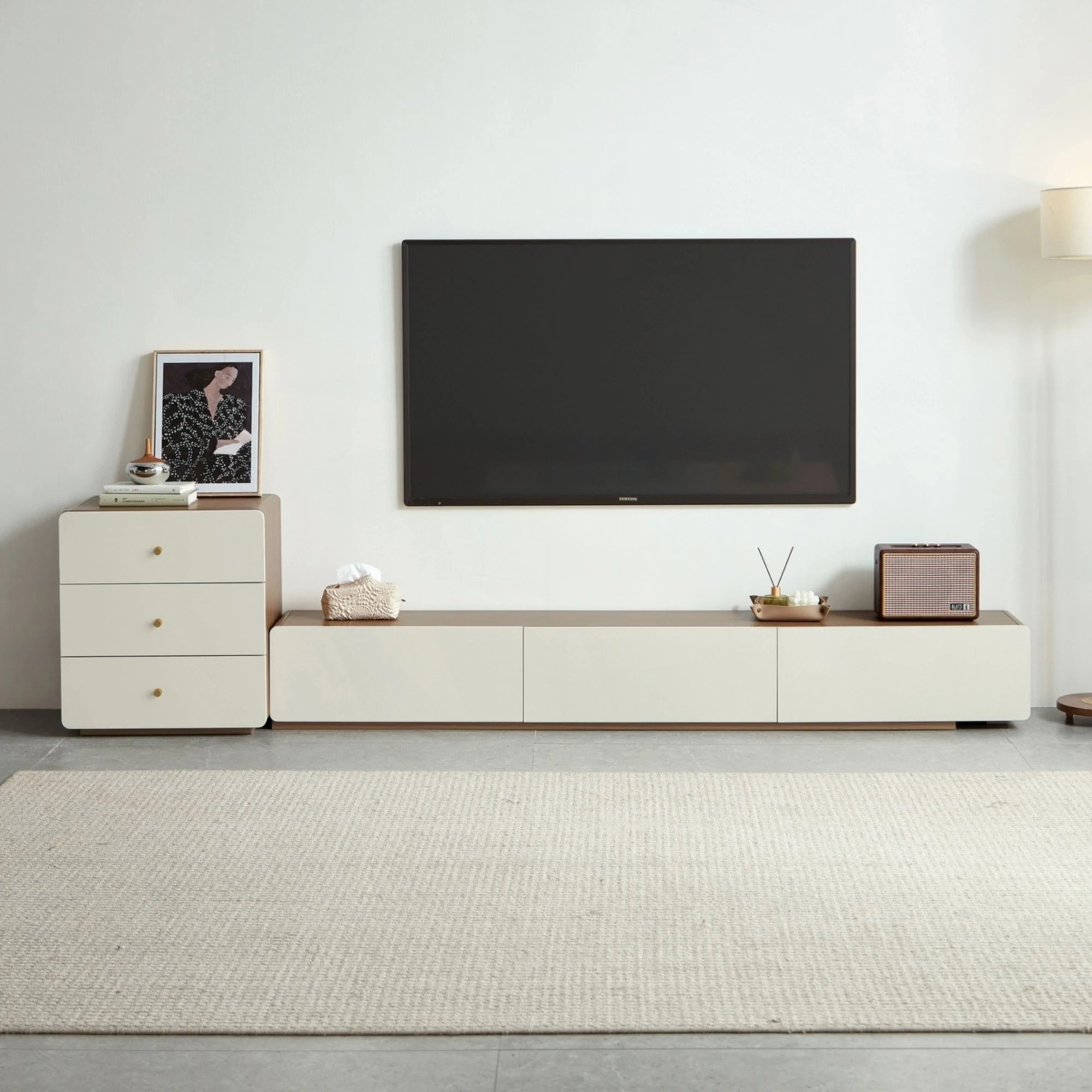 Linspire Pristine Entertainment Unit, W200cm