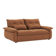 Linspire Rilla 3-Seater Sofa Bed, Linen-Look Fabric, Brown