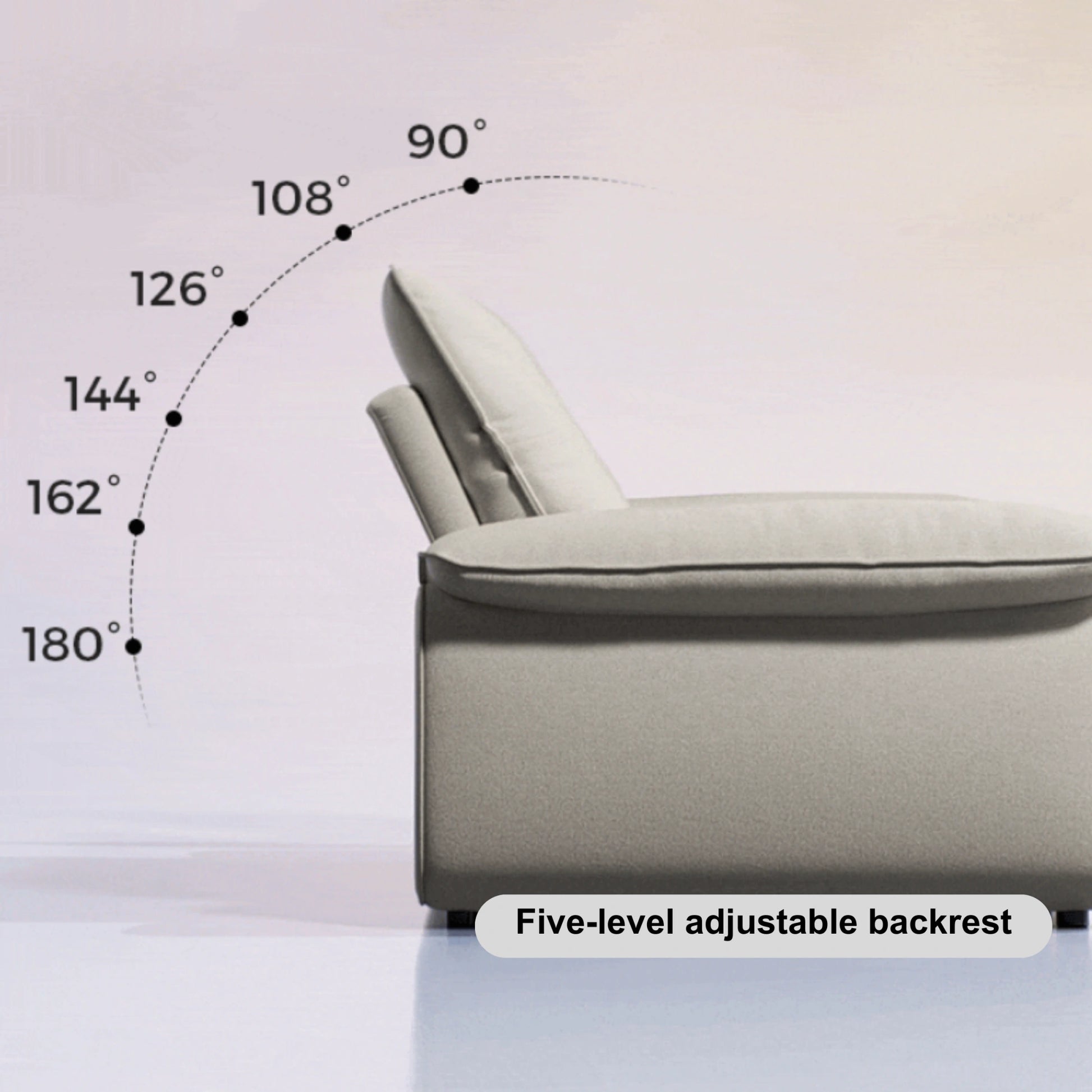 Linspire Rilla 3-Seater Sofa Bed, Linen-Look Fabric, Brown