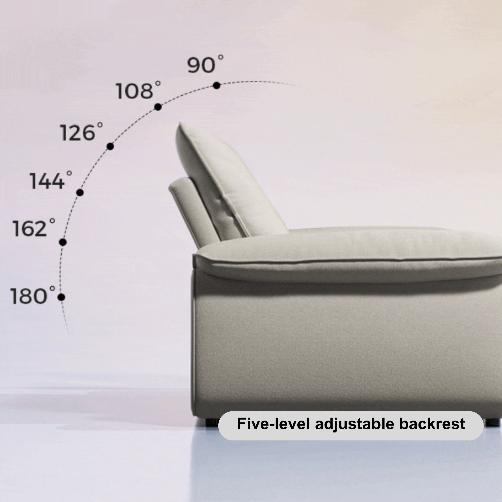 Linspire Rilla 3-Seater Sofa Bed, Linen-Look Fabric, Brown