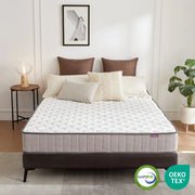 Lumo Comfort Hybrid Mattress, Medium Firm, White, Grey