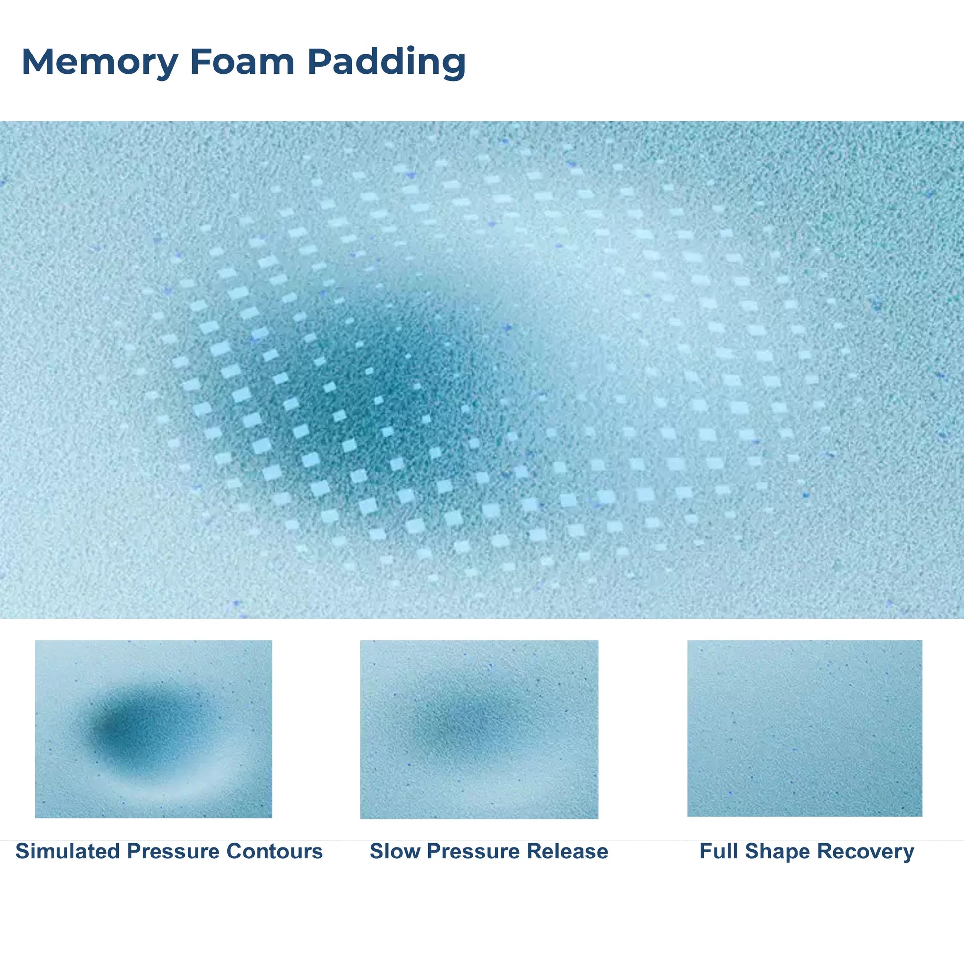 Lumo Cloud Memory Foam Mattress, Adjustable Firmness, White, Grey