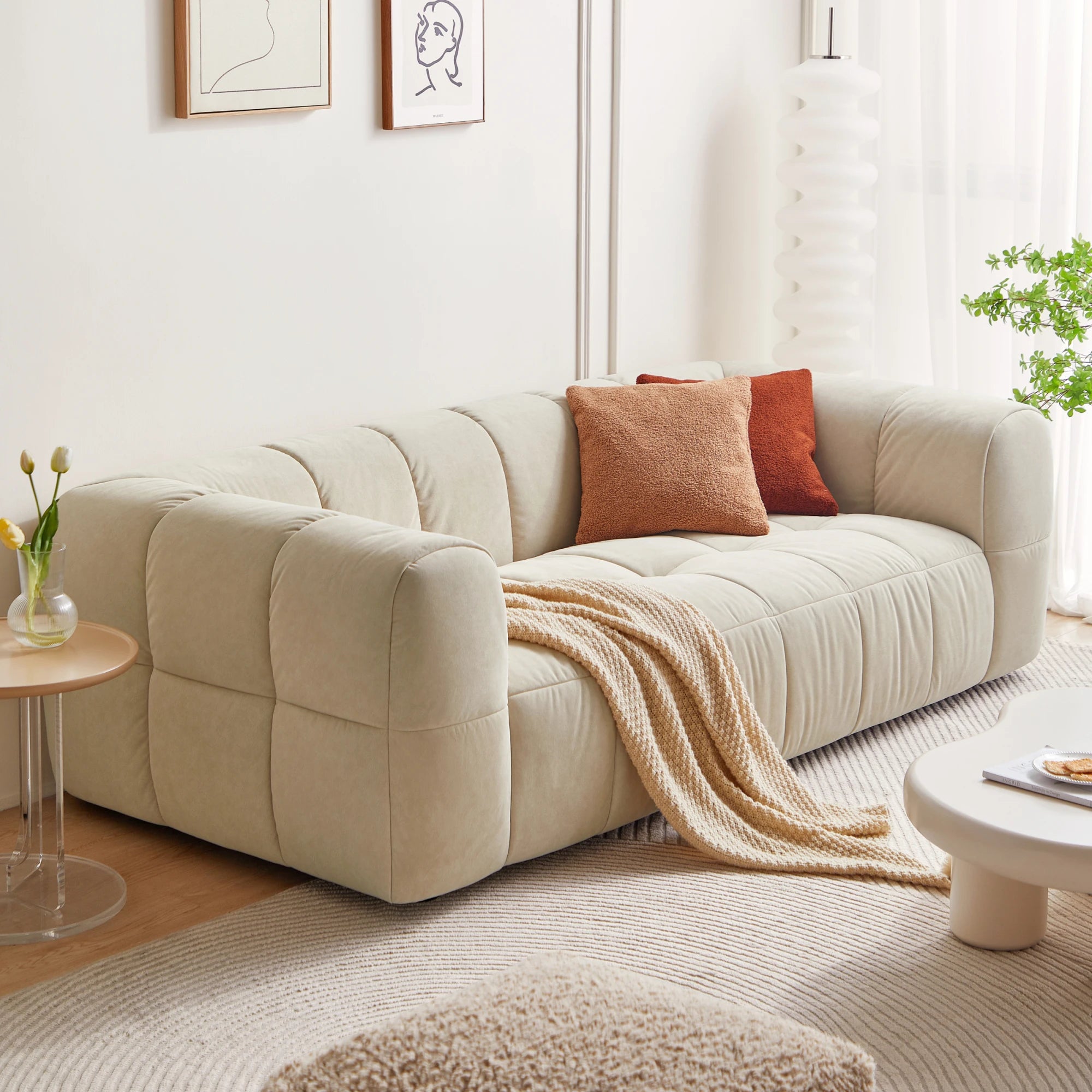 Linspire Yeliz Leathaire 3-Seater Sofa