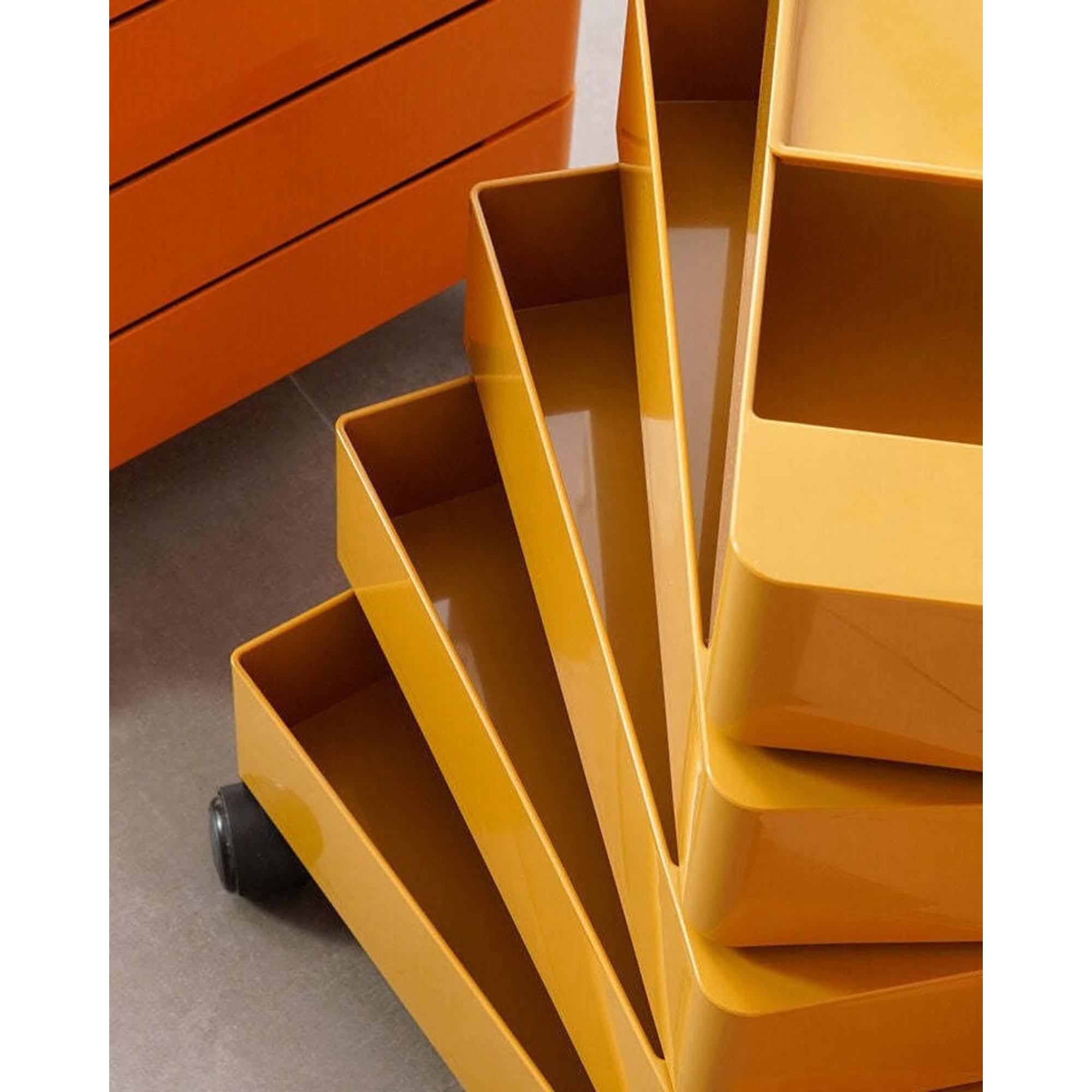 MODE Rosa Rotatable Trolley Cart, Yellow