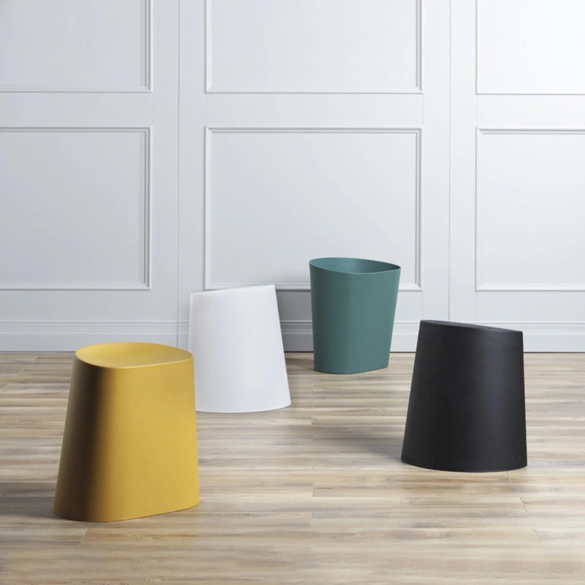 MODE Boulder Stool, White, Set of 4