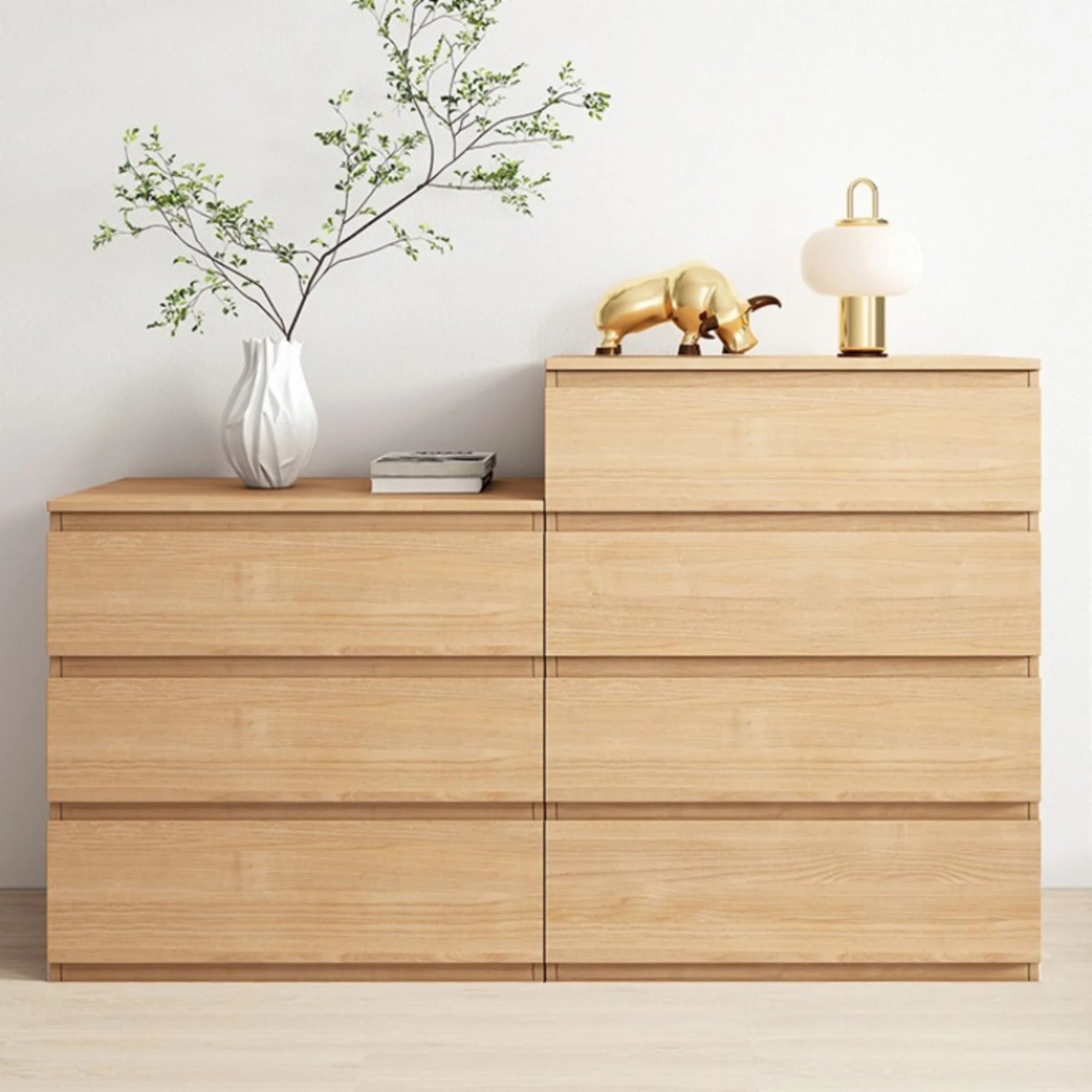 Loft Ensio Chest of 4 Drawers, Natural Wood