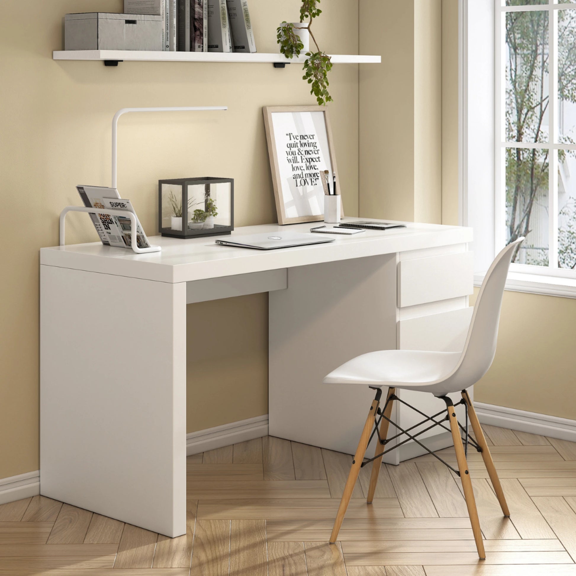 Loft Ensio Desk, 140cm, White