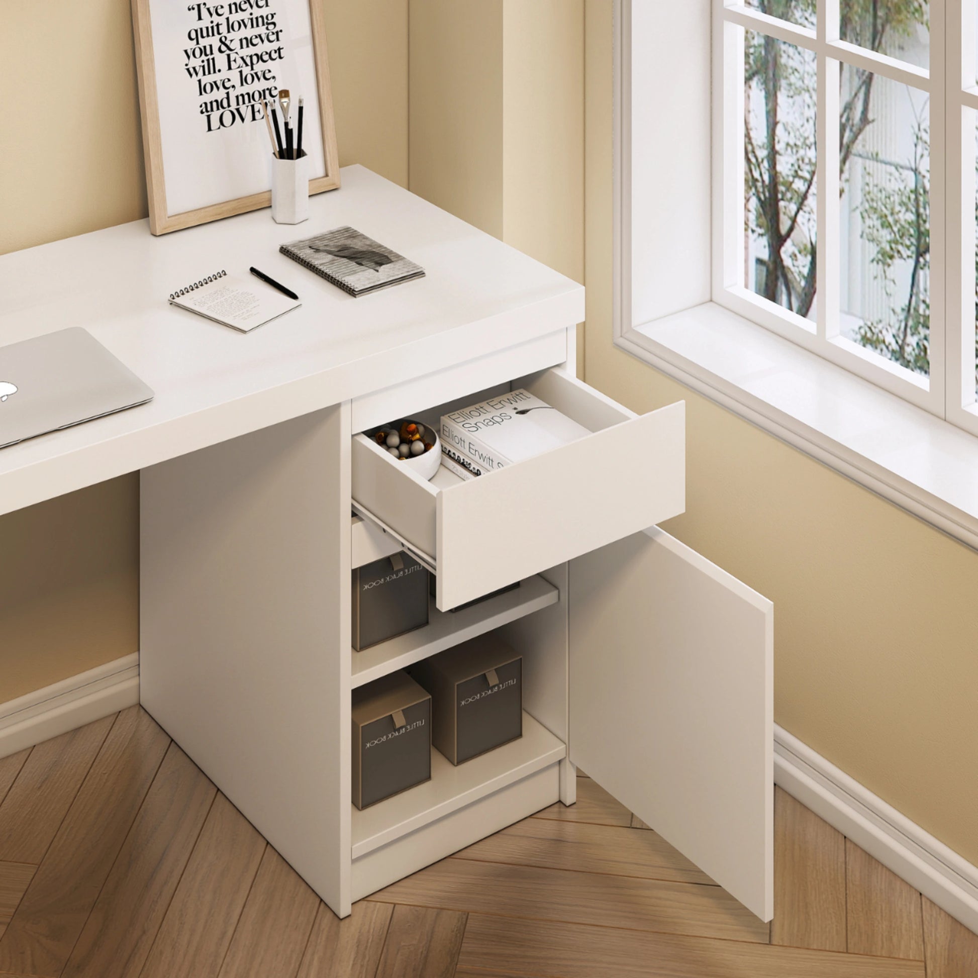Loft Ensio Desk, 140cm, White