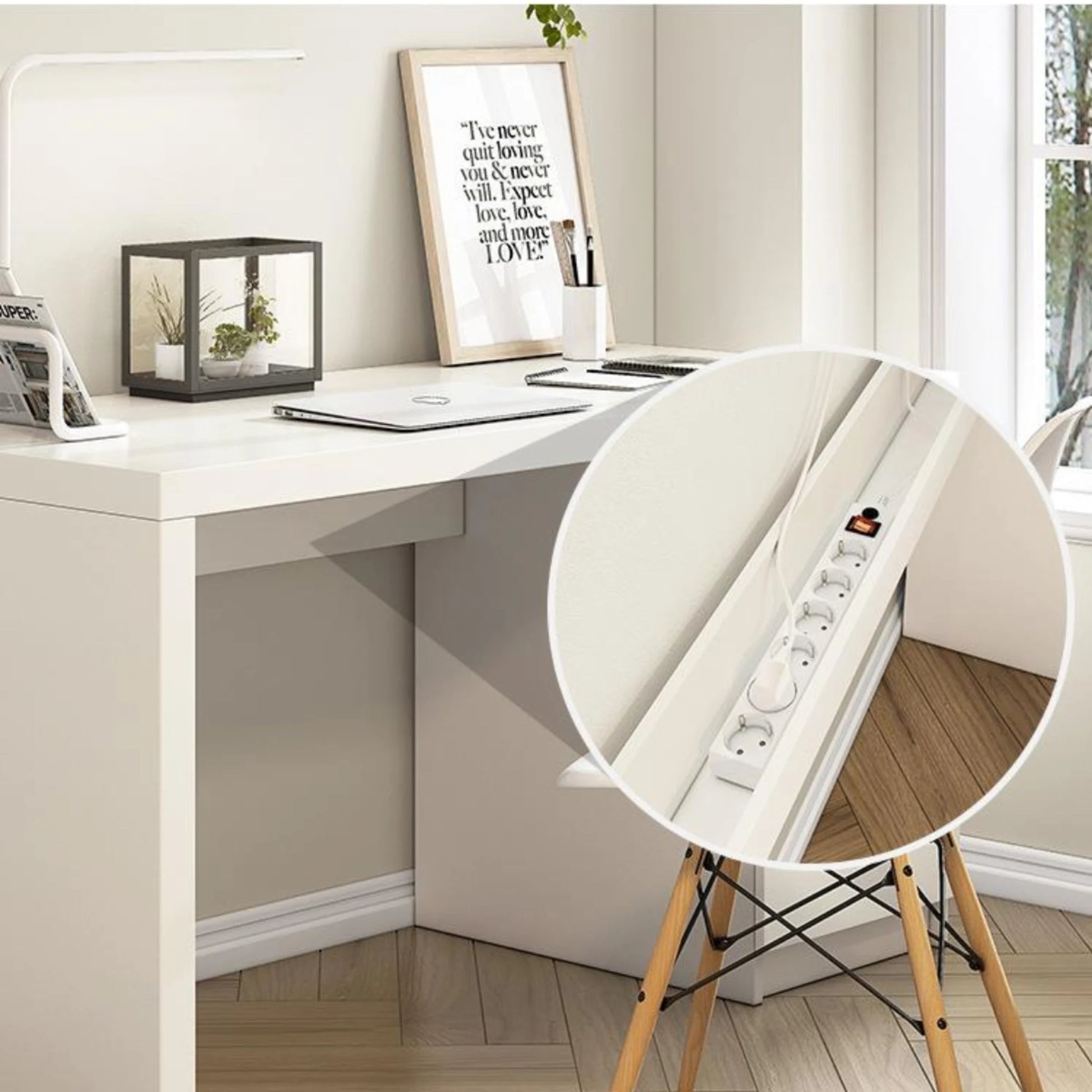 Loft Ensio Desk, 140cm, White