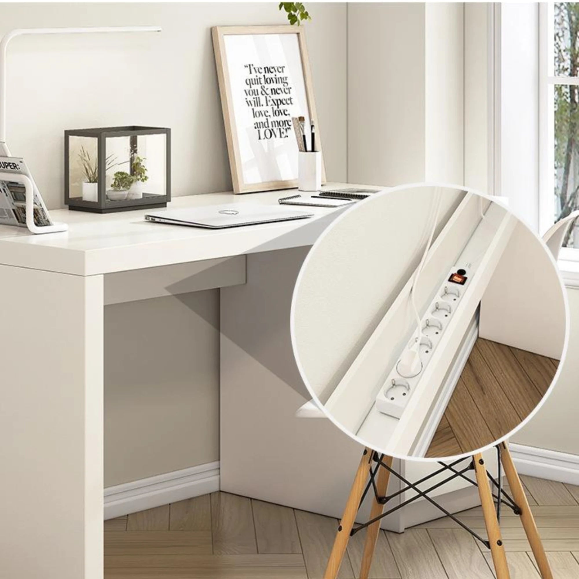 Loft Ensio Desk, 140cm, White