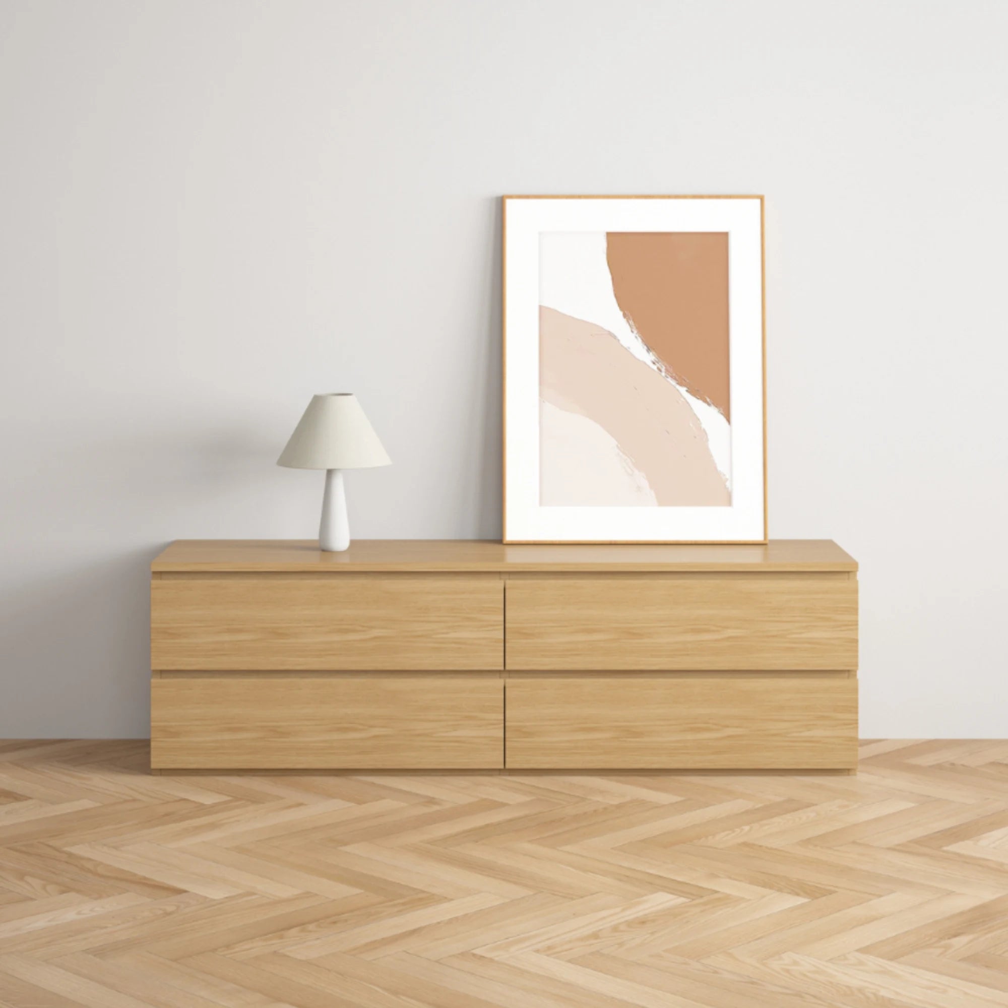 Loft Ensio Entertainment Unit, 160cm, Natural Wood