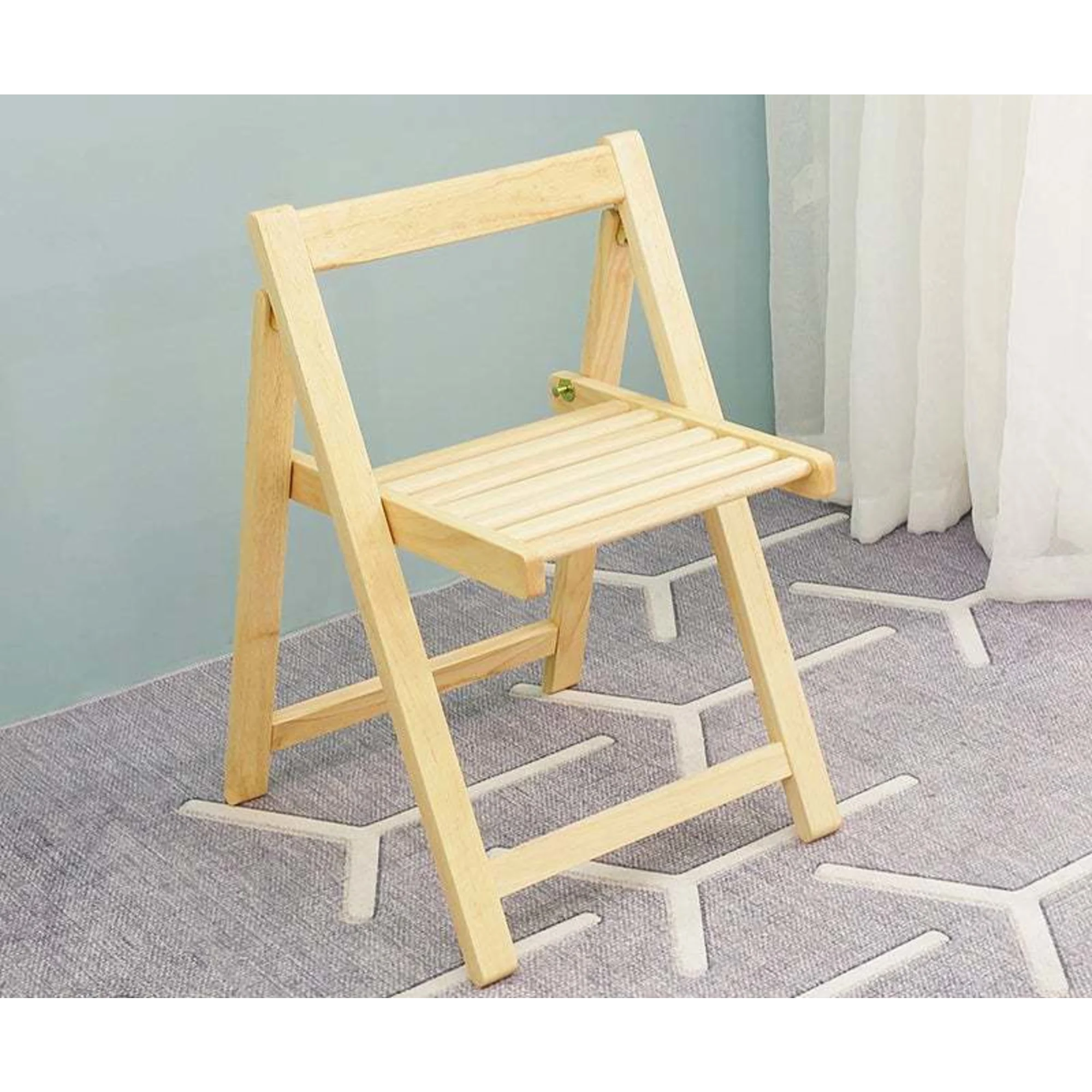 Loft Nordic Dining Chair, Natural Wood, Set of 2