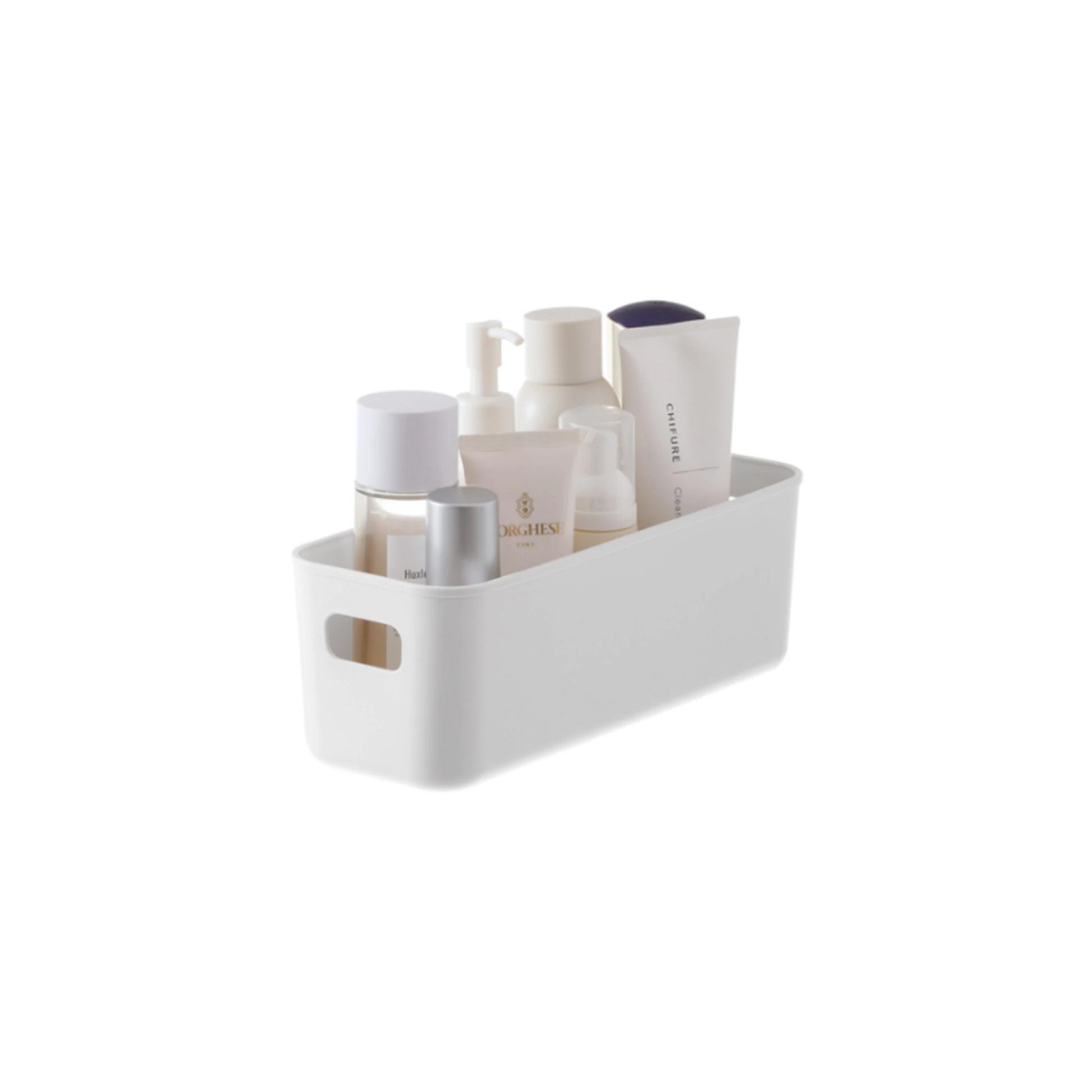 Zenlife Ridge Storage Basket With Handle, White