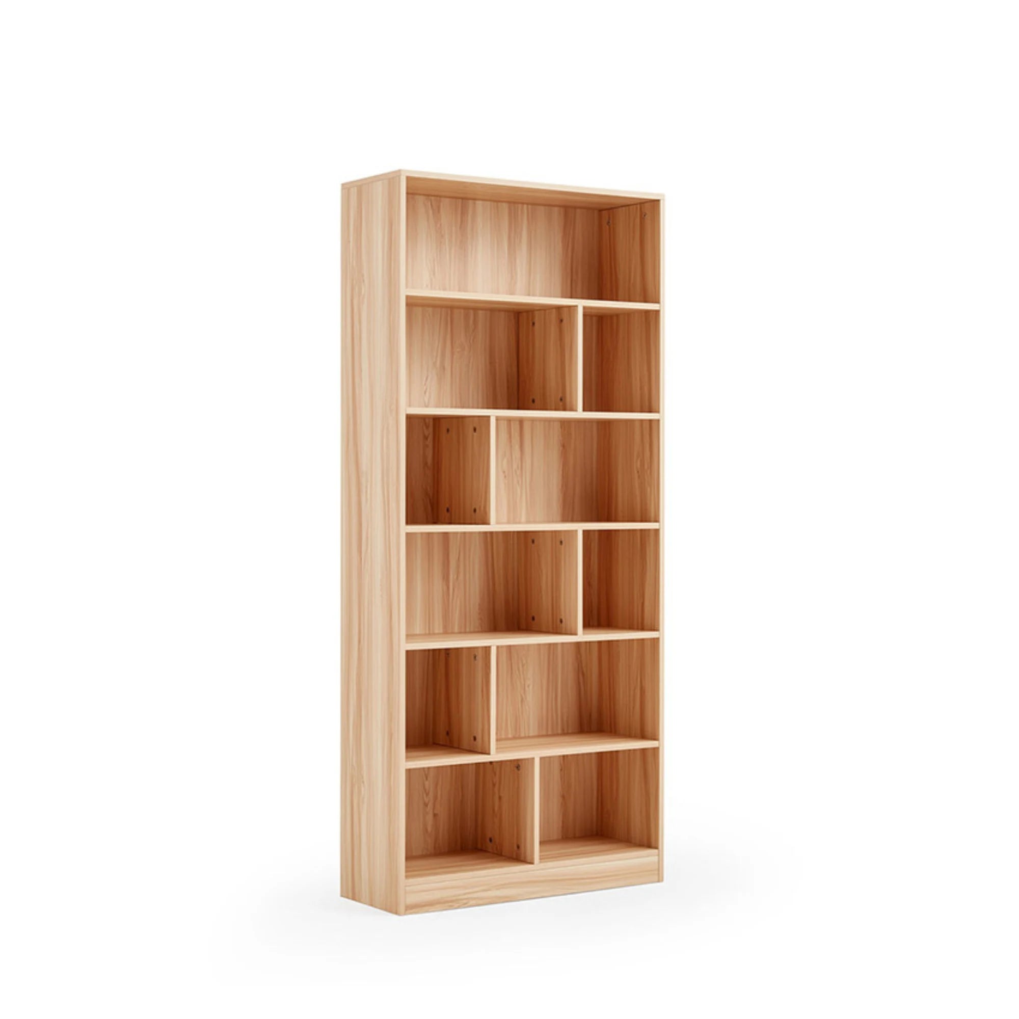 Linspire Noble Bookcase, Natural Wood, 80x29x179cm