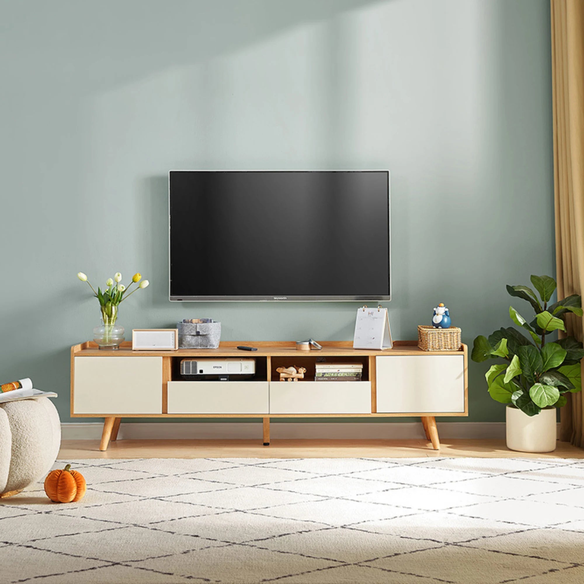Linspire Karo Entertainment Unit, White