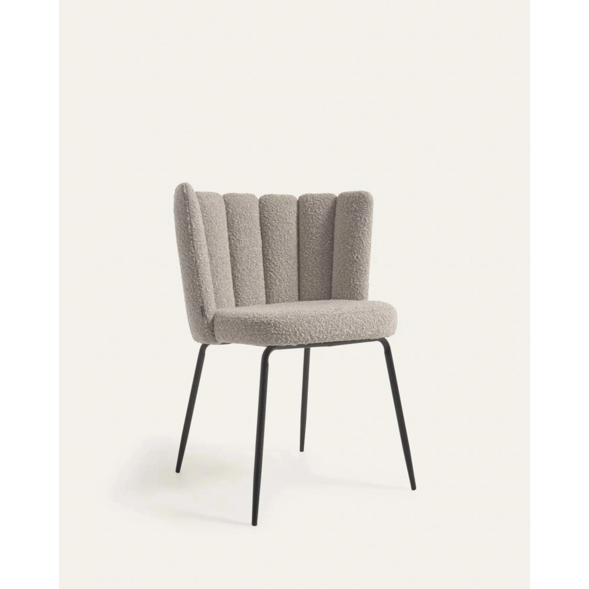 Kave Home Aniela Boucle Dining Chair, Grey