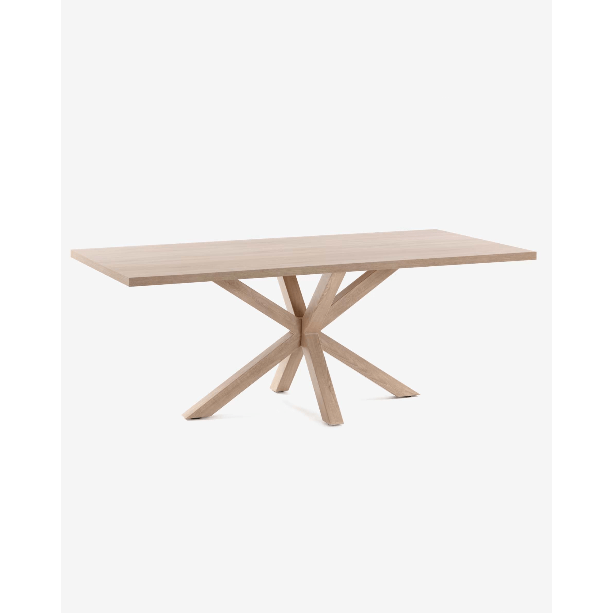 Kave Home Argo Dining Table, Natural Wood, 180cm