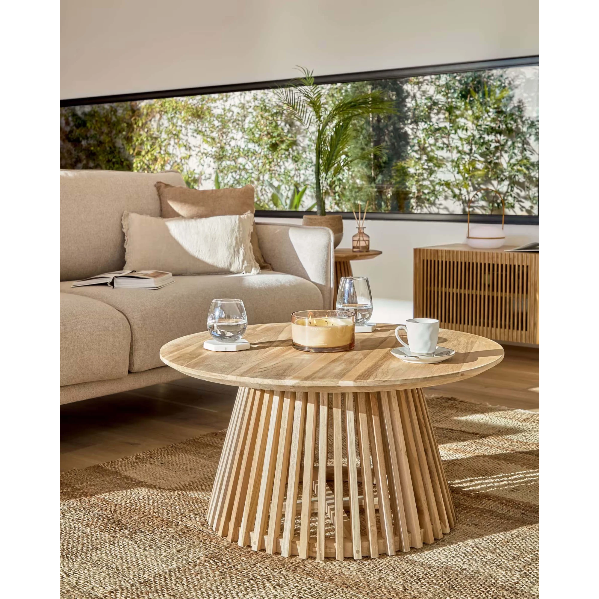 Kave Home JEANETTE Solidwood Coffee Table