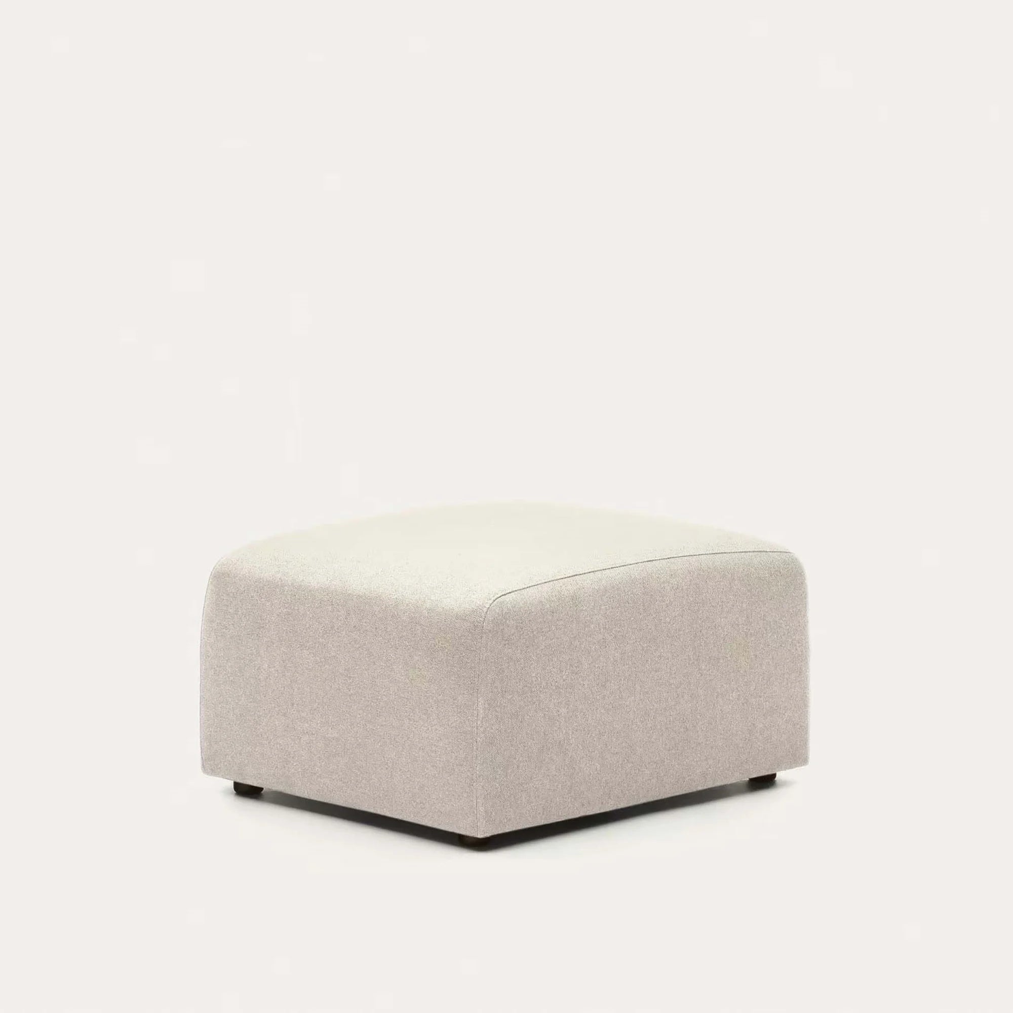 Kave Home Neom Ottoman, Beige, 75x65x40cm
