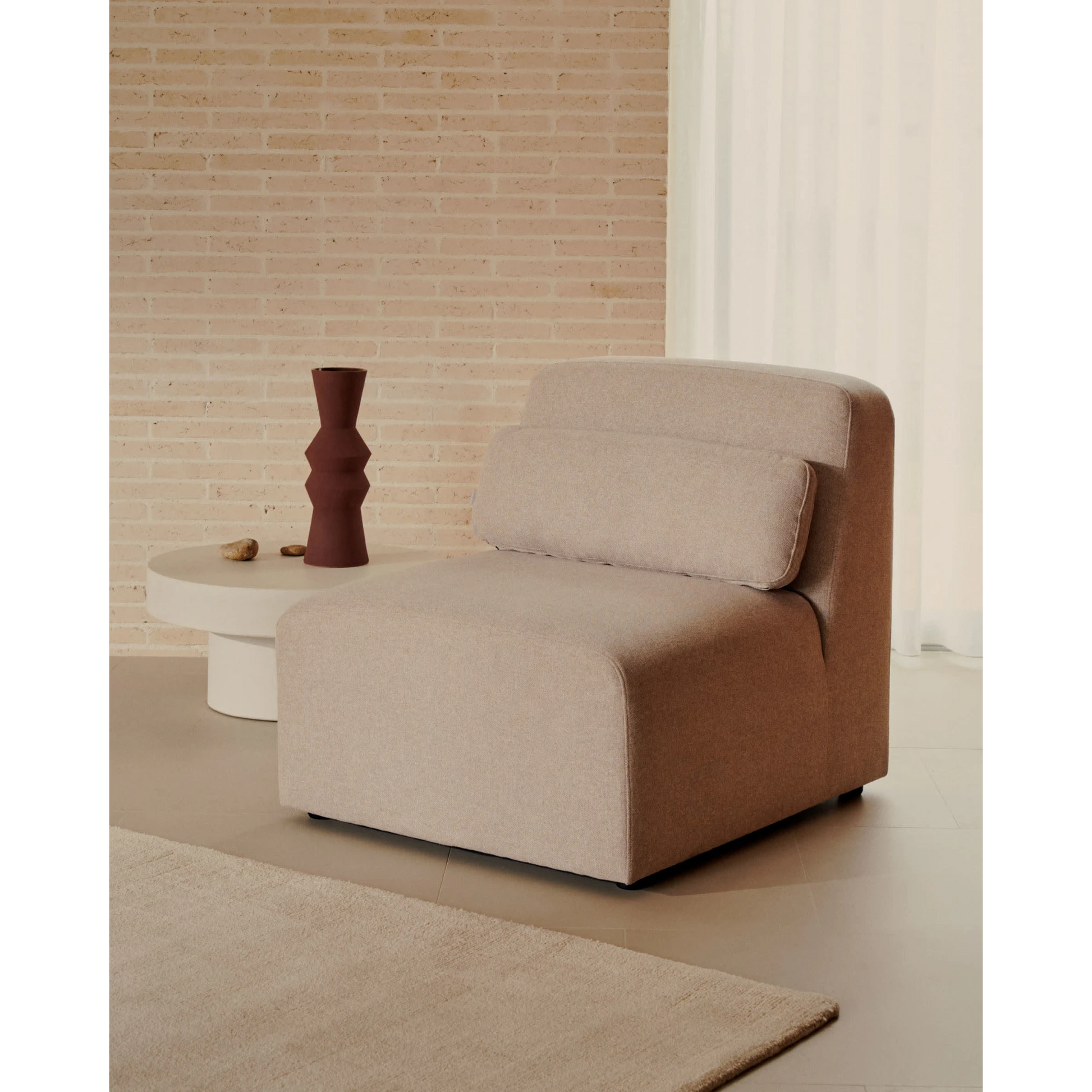 Kave Home Neom Rectangle Cushion, Beige