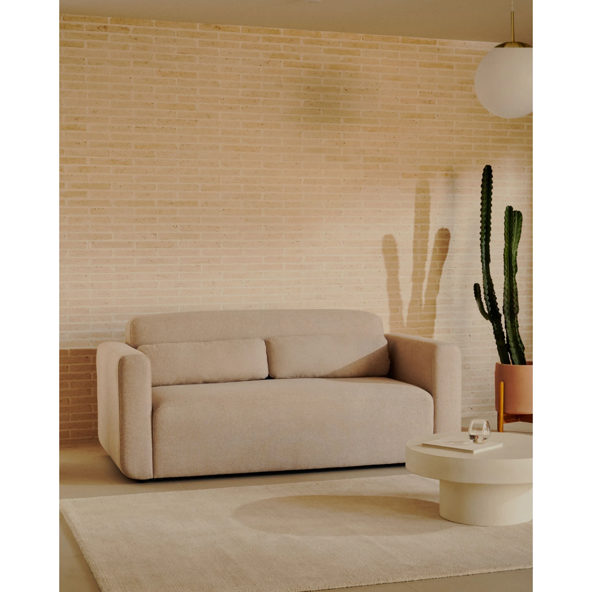 Kave Home Neom Modular 2-Seat Sofa, 188cm, Beige