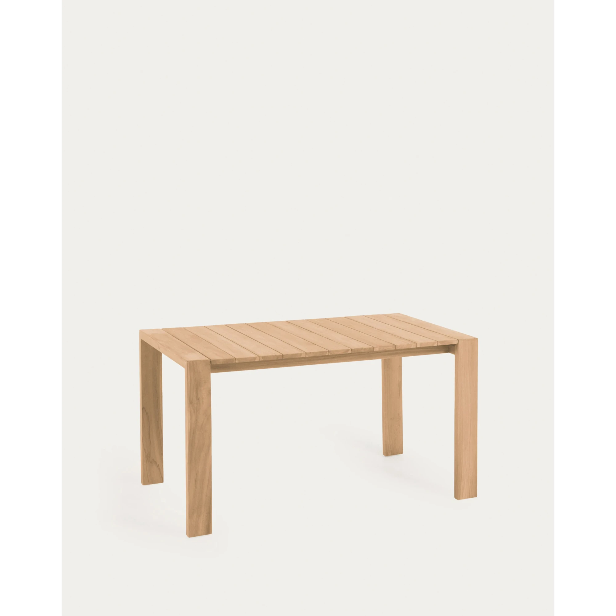 Kave Home Victoire Solid Teak Wood Dining Table, 160cm