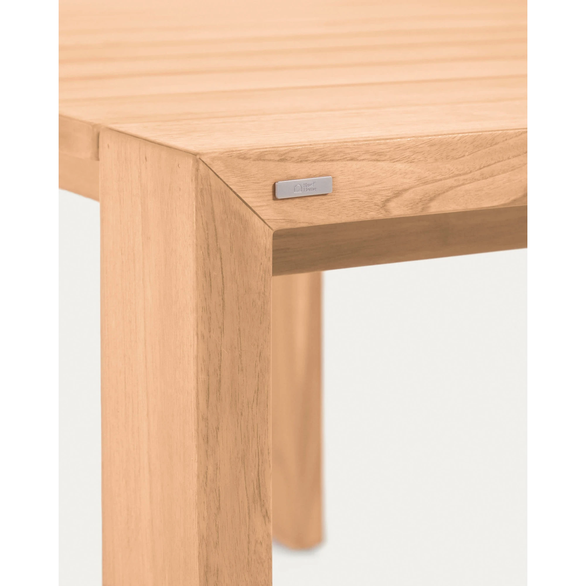Kave Home Victoire Solid Teak Wood Dining Table, 240cm