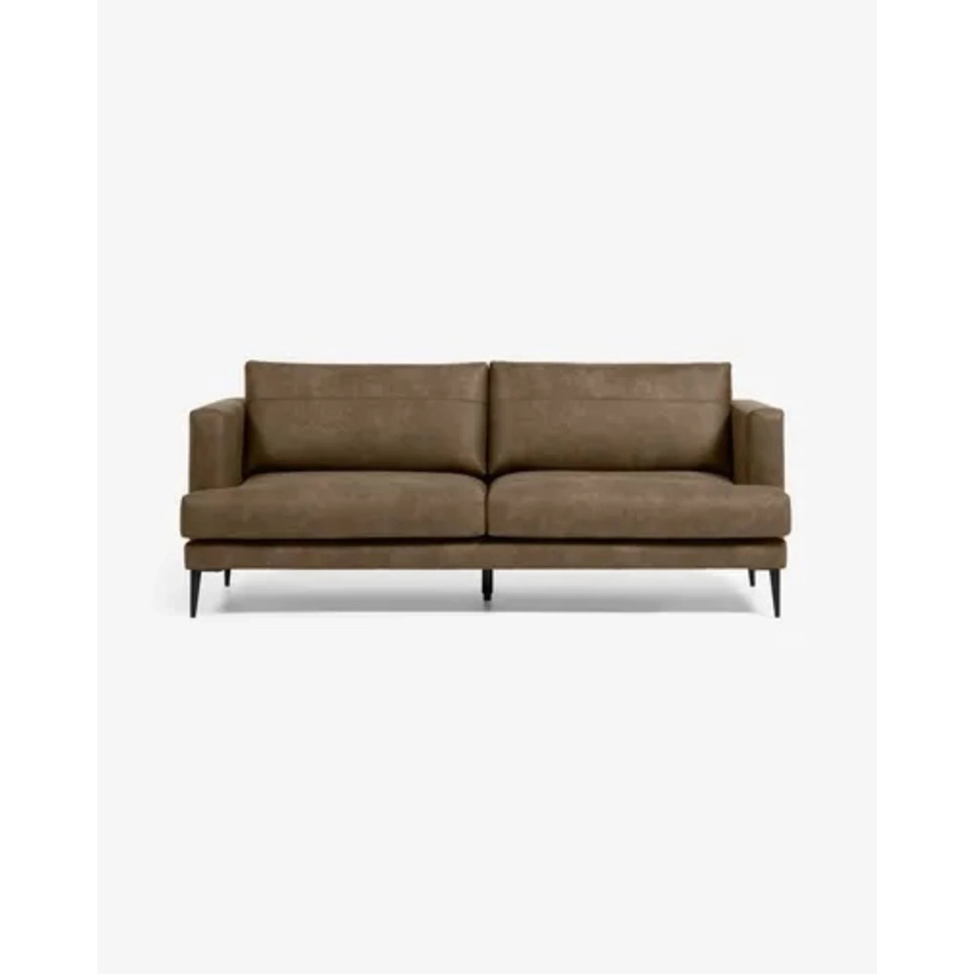 Kave Home Vinny 2 Seater Vegan Leather Sofa, Brown