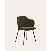 Kave Home Yunia Corduroy Dining Chair, Green