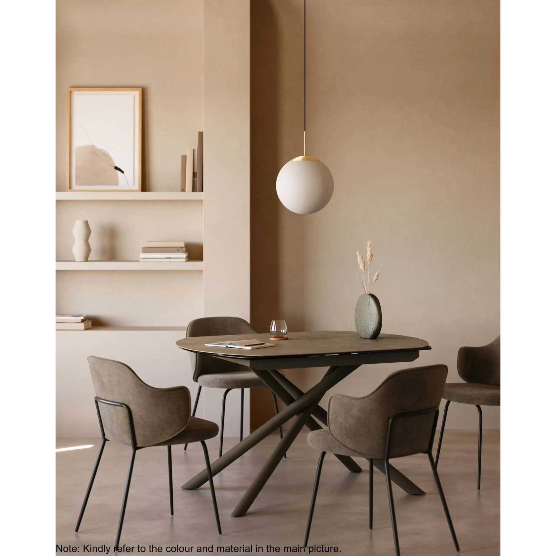 Kave Home Yunia Corduroy Dining Chair, Green