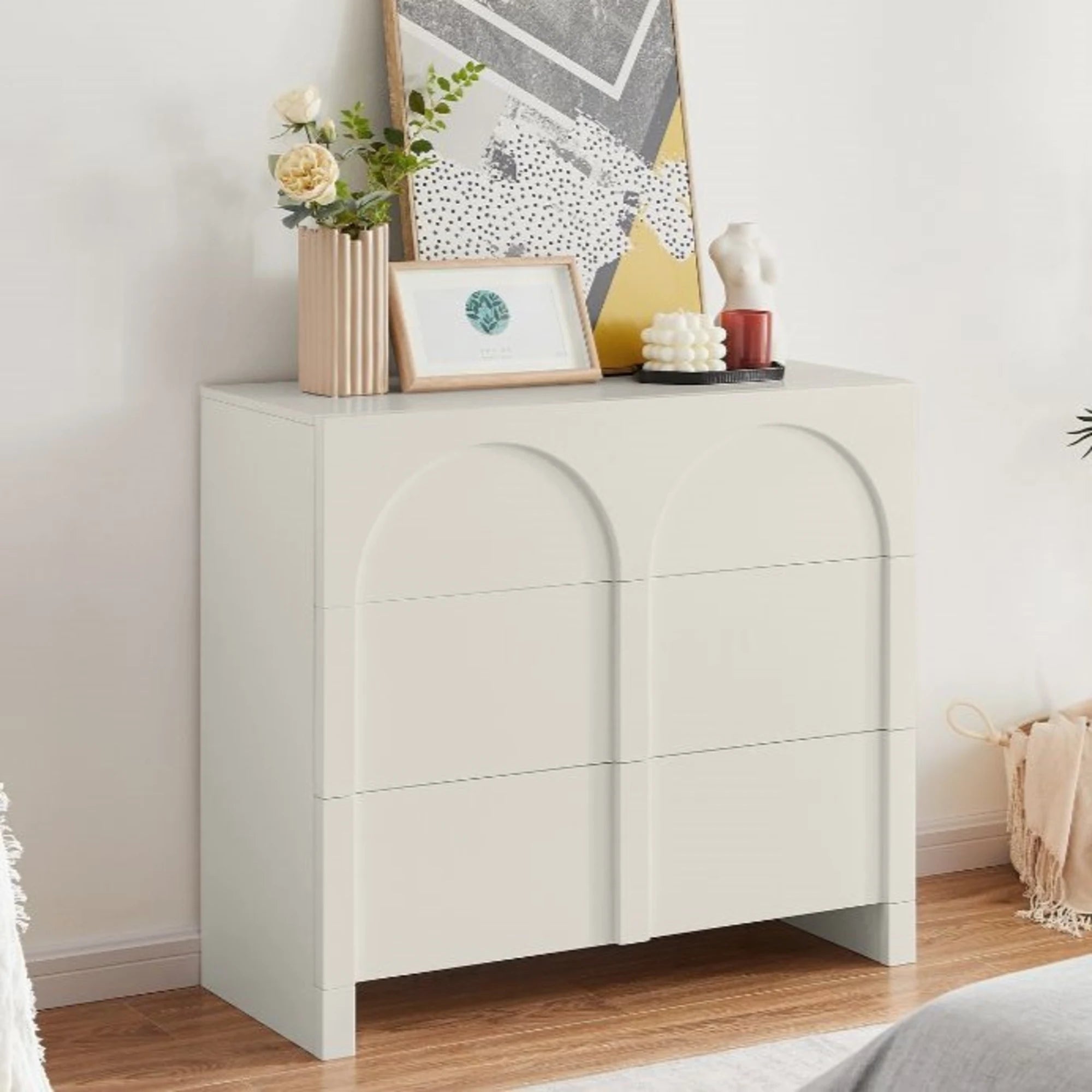 Lifely Arch Sideboard with 3 Drawers