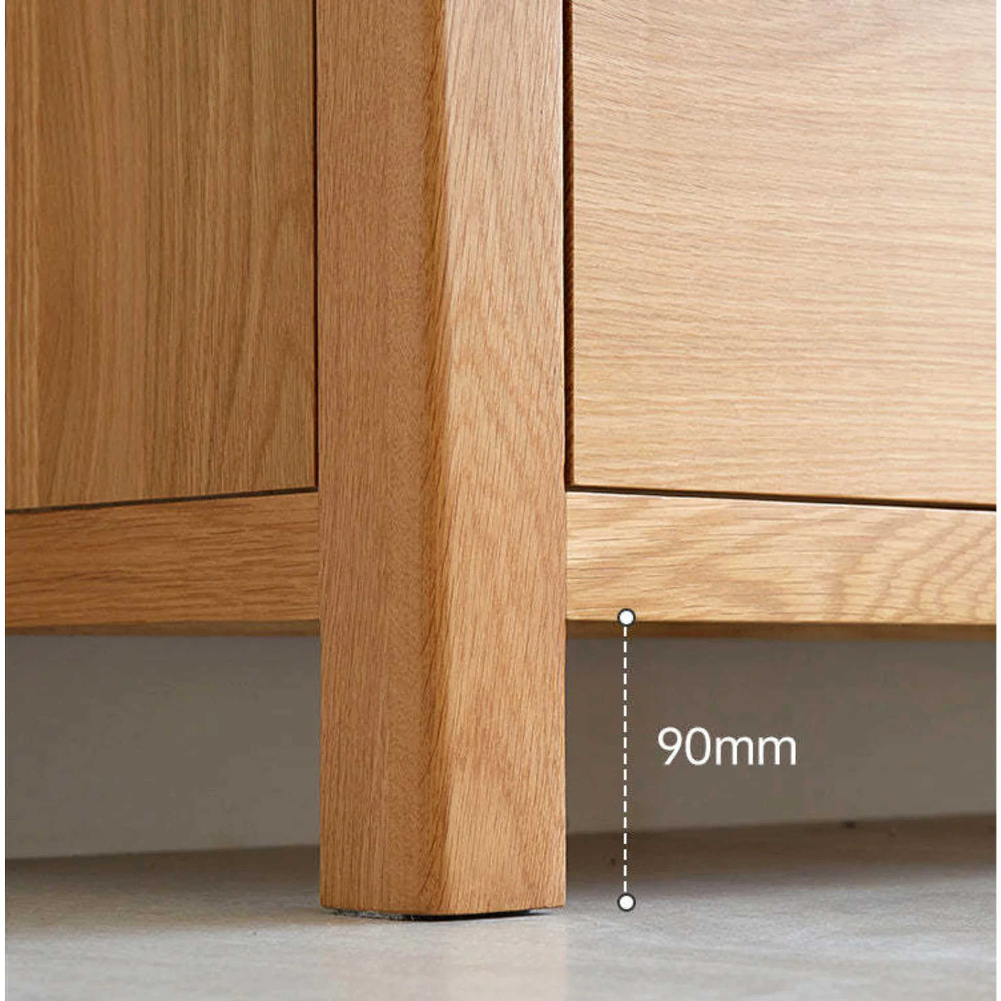 Solidwood Norway Chest of 5 drawers, 95x40CM, Natural Wood