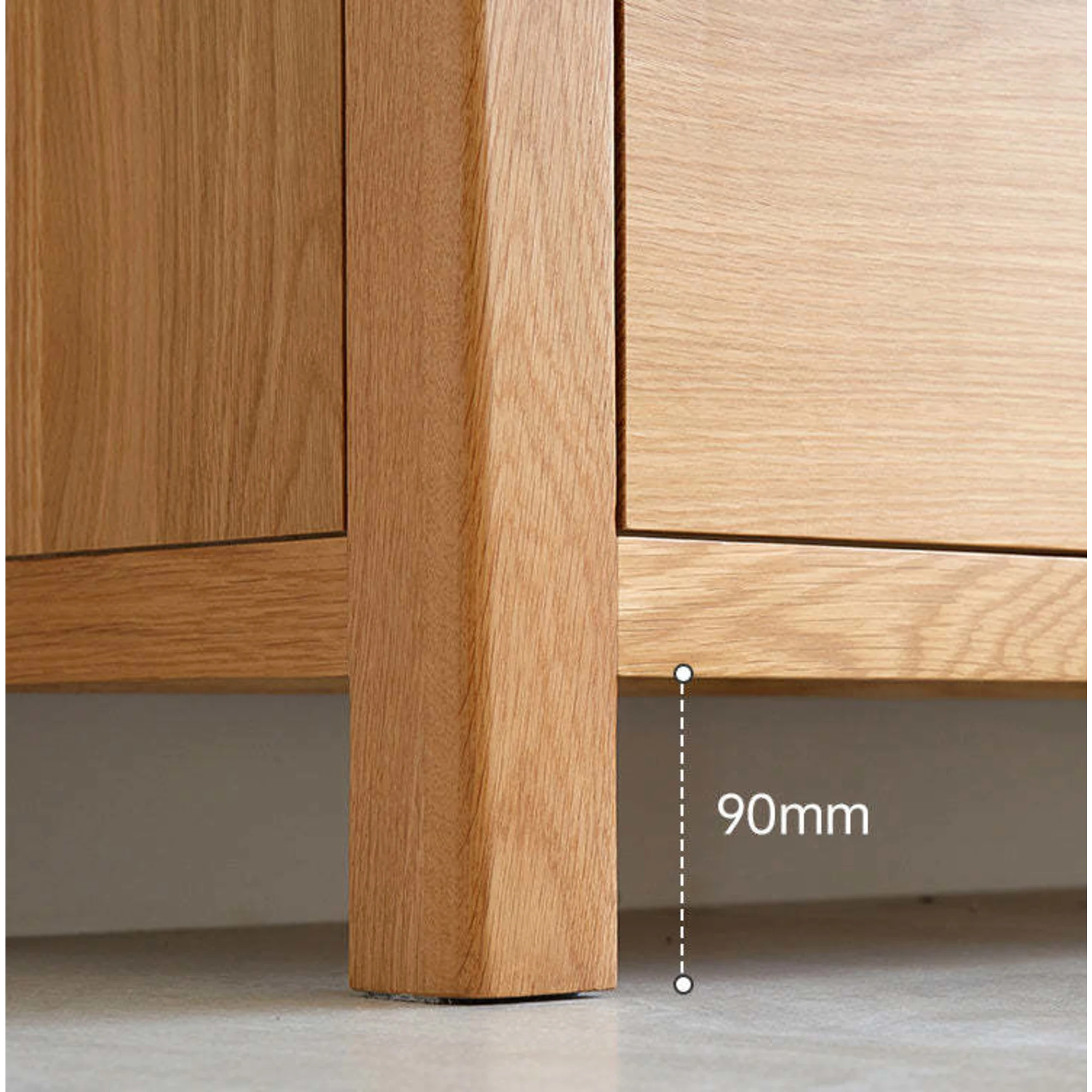 Solidwood Norway Chest of 5 drawers, 95x40CM, Natural Wood