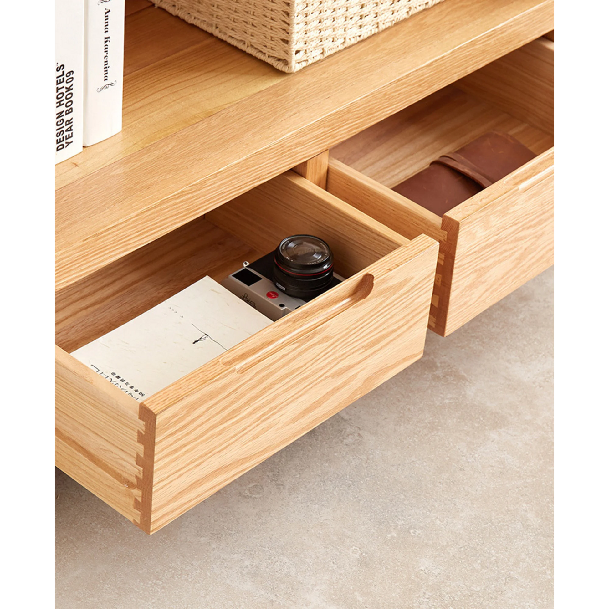 Solidwood Norway Bookcase, 100x32CM, Natural Wood