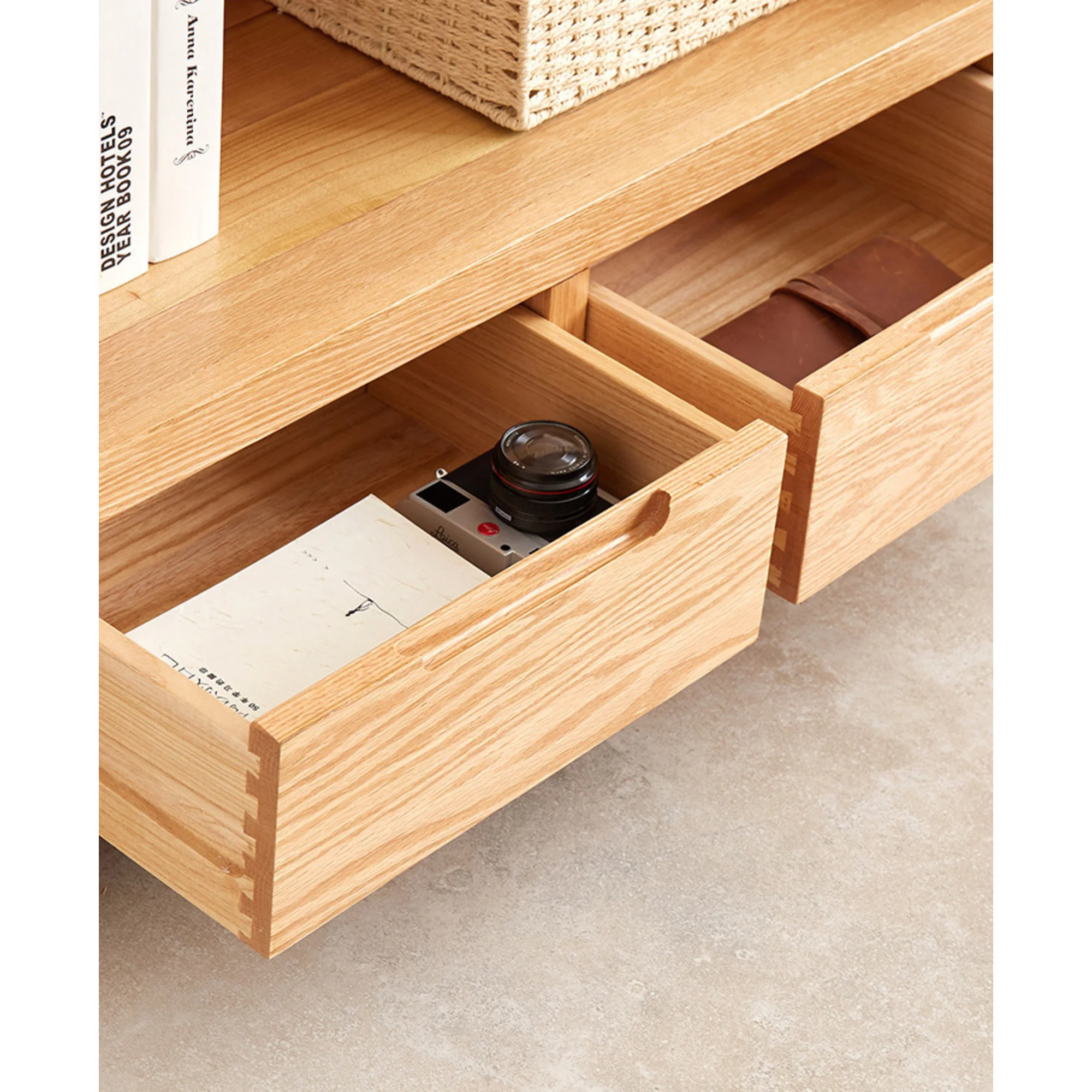 Solidwood Norway Bookcase, 100x32CM, Natural Wood