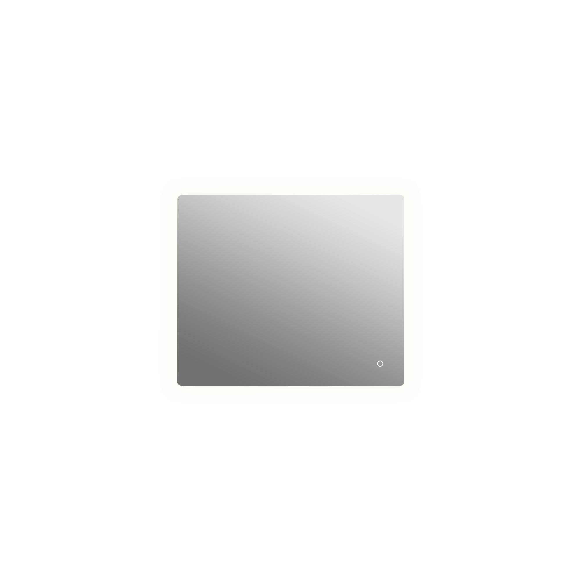 Aruvo Nfled Rectangle Frameless Bathroom Mirror with LED 90cm