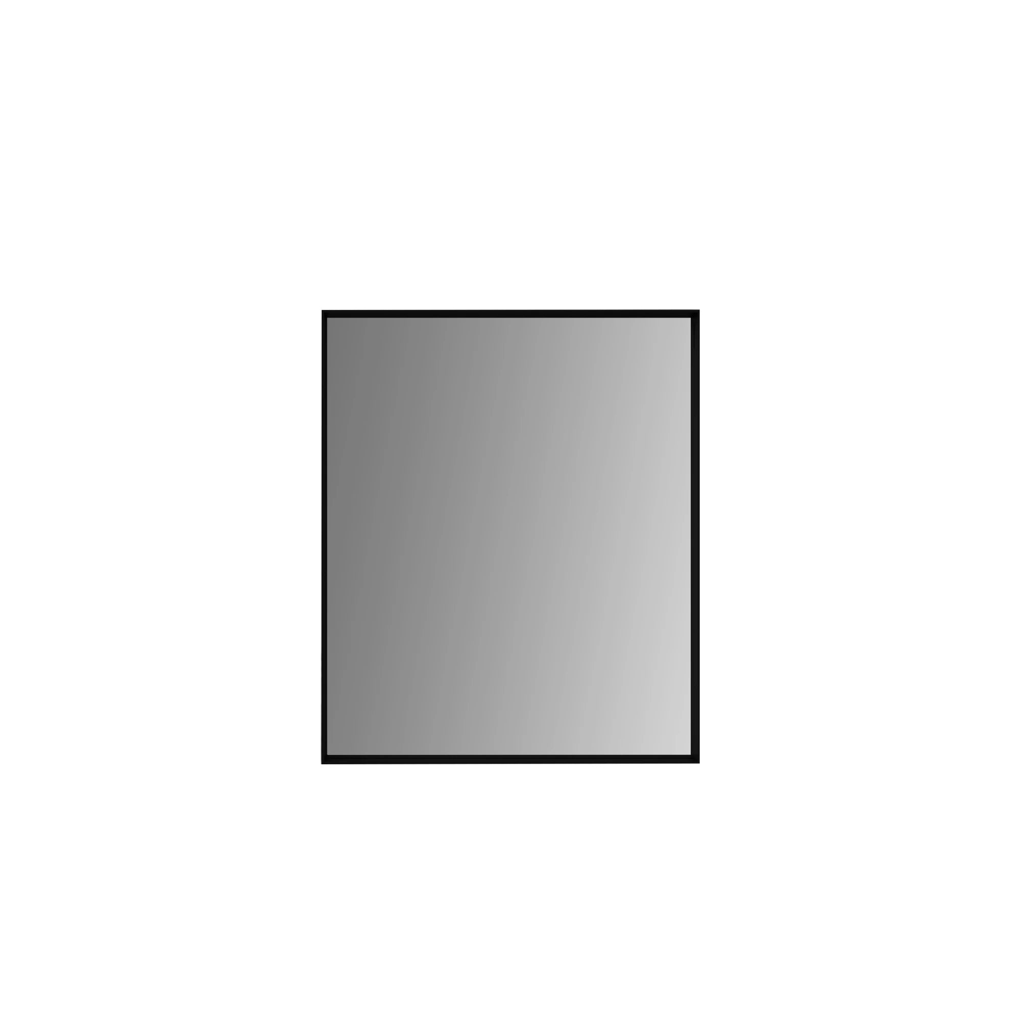 Aruvo Cstone Rectangle Composite Stone Bathroom Mirror Black 90cm