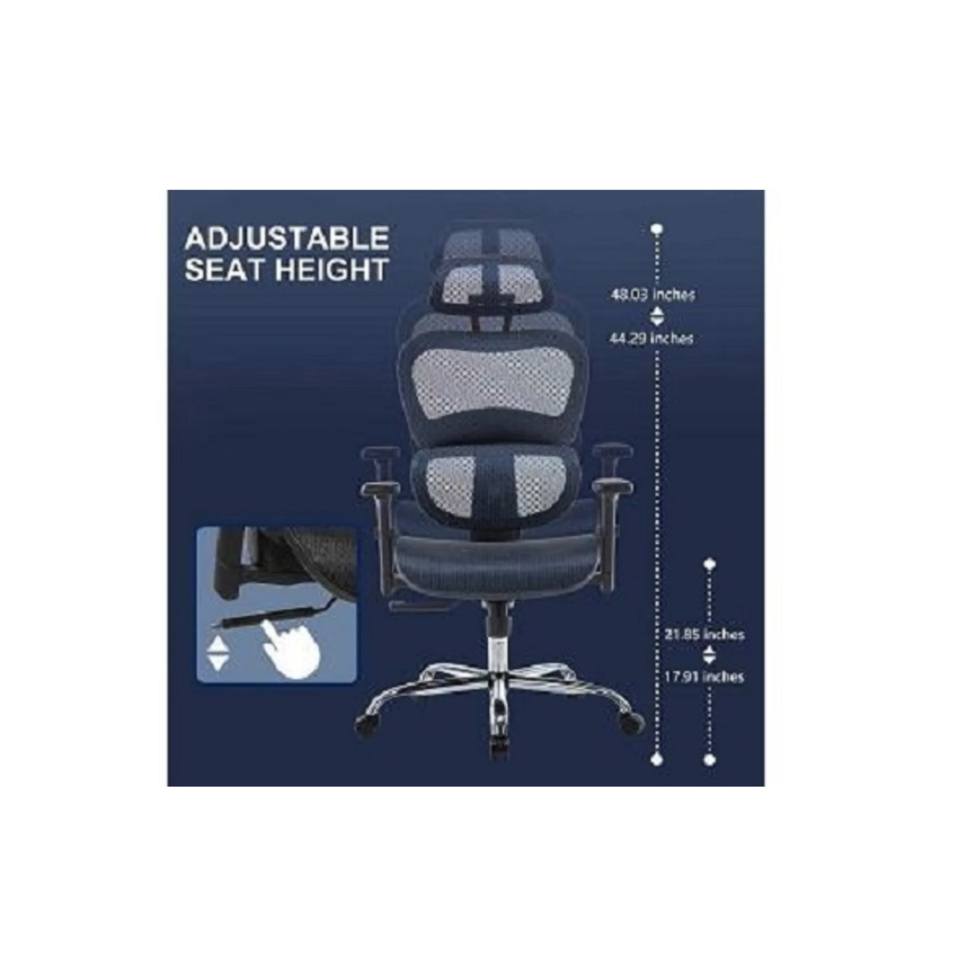 Loctek YZ505 Ergonomic Office Chair, Black