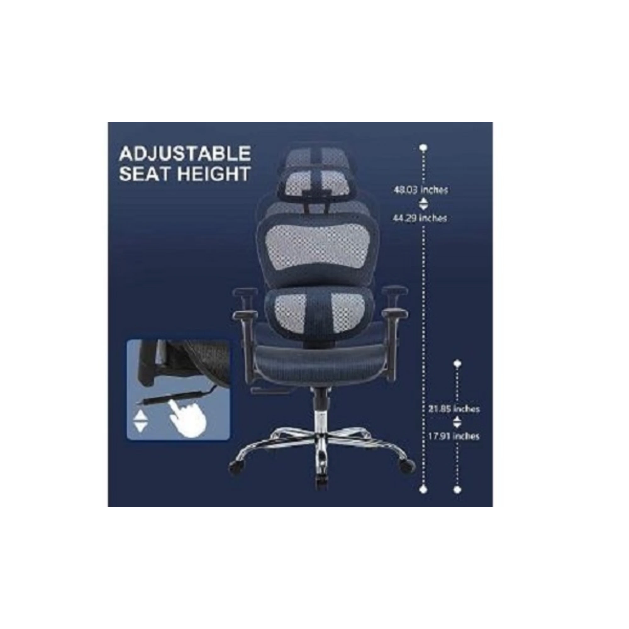 Loctek YZ505 Ergonomic Office Chair, Black