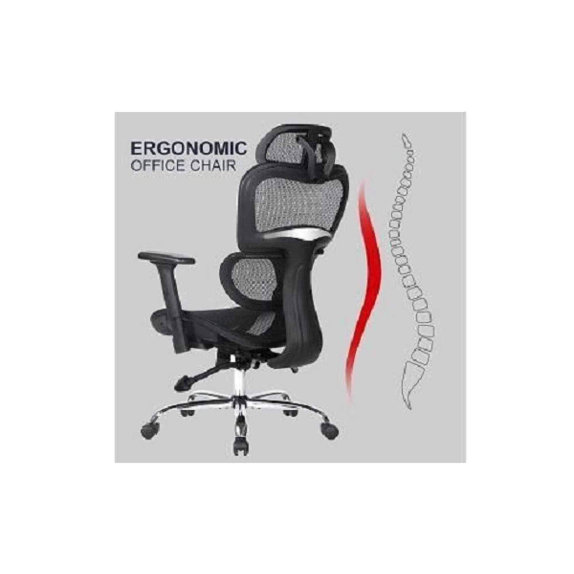 Loctek YZ505 Ergonomic Office Chair, Black