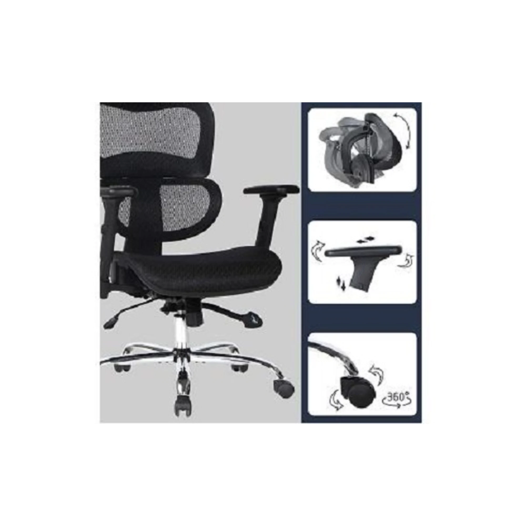 Loctek YZ505 Ergonomic Office Chair, Black