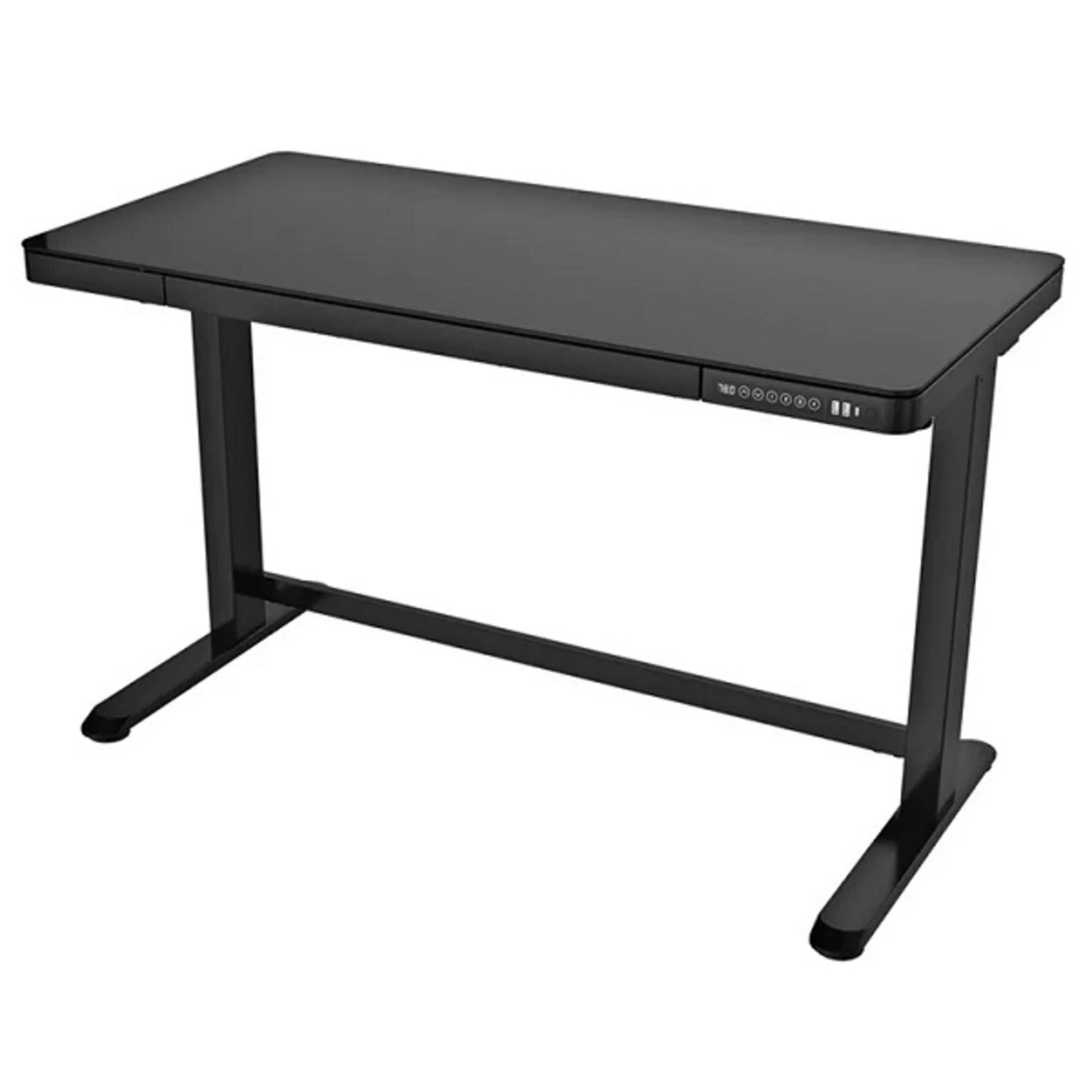 Loctek Et118 All-in-One Standing Desk, With 2 USB-A + 1 USB-C Charging Port, Pull-out Drawer, 120x60cm, Black
