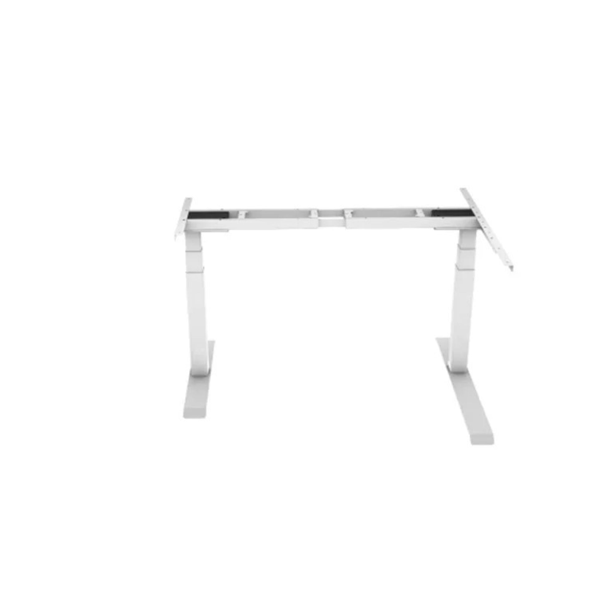 Loctek ET223DL L-Shape Ergonomic Standing Office Desk, Electric Height Adjustable With Dual Motors, 160x110x59.5cm, White