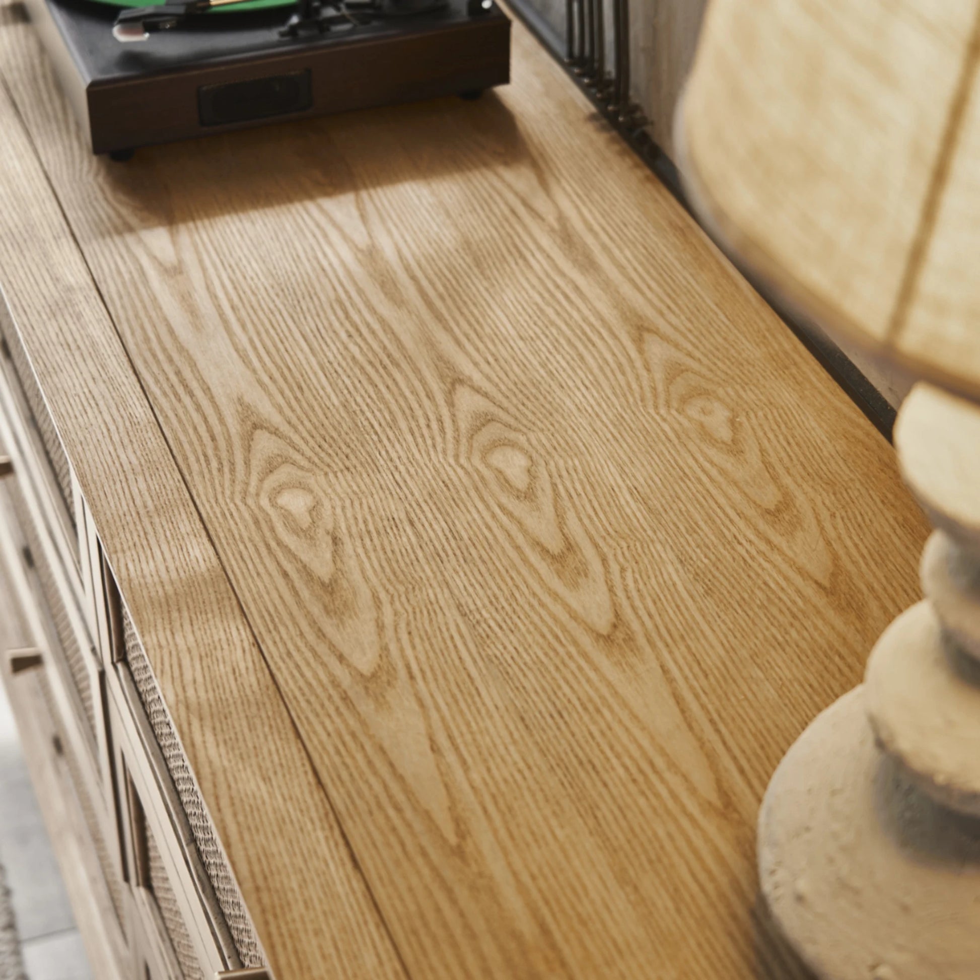 BohoBoho Laxo Solid Wood & Rattan Chest of 6 drawers, Natural Wood, 136x50x80cm