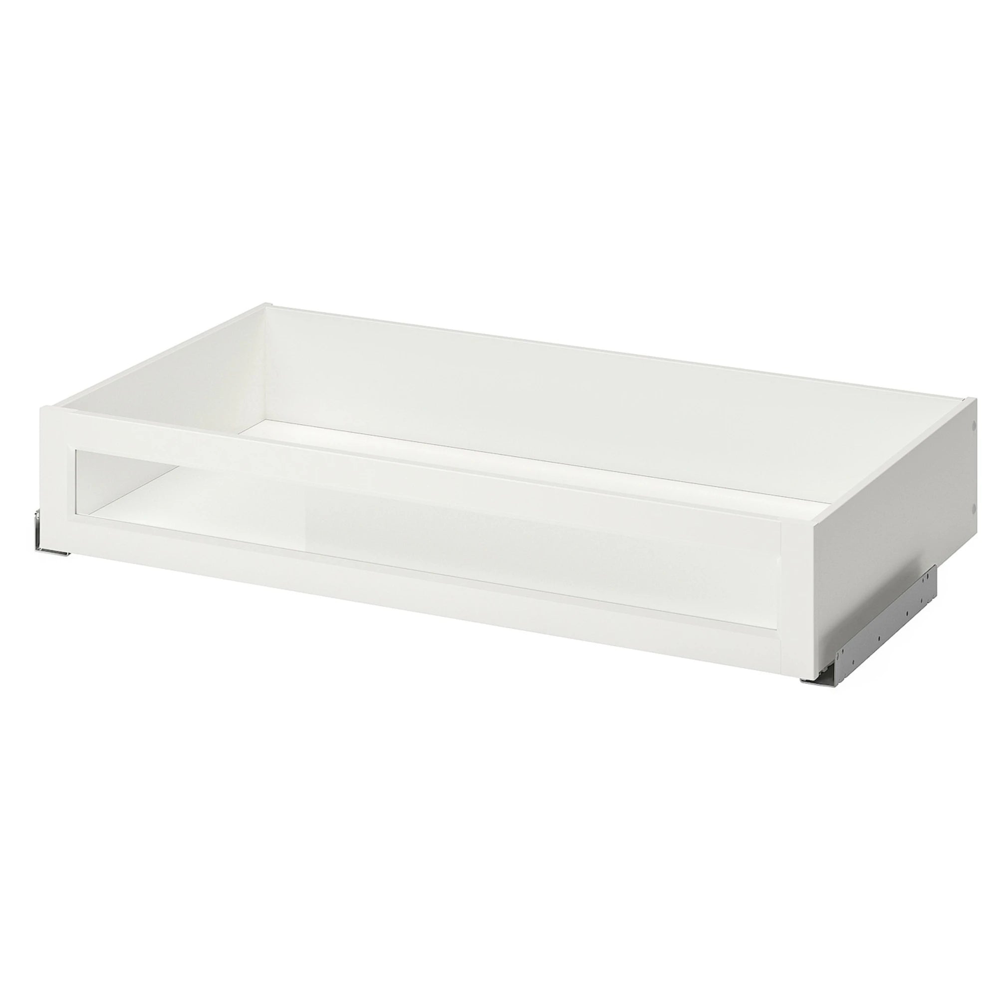 IKEA KOMPLEMENT Drawer with glass front, White