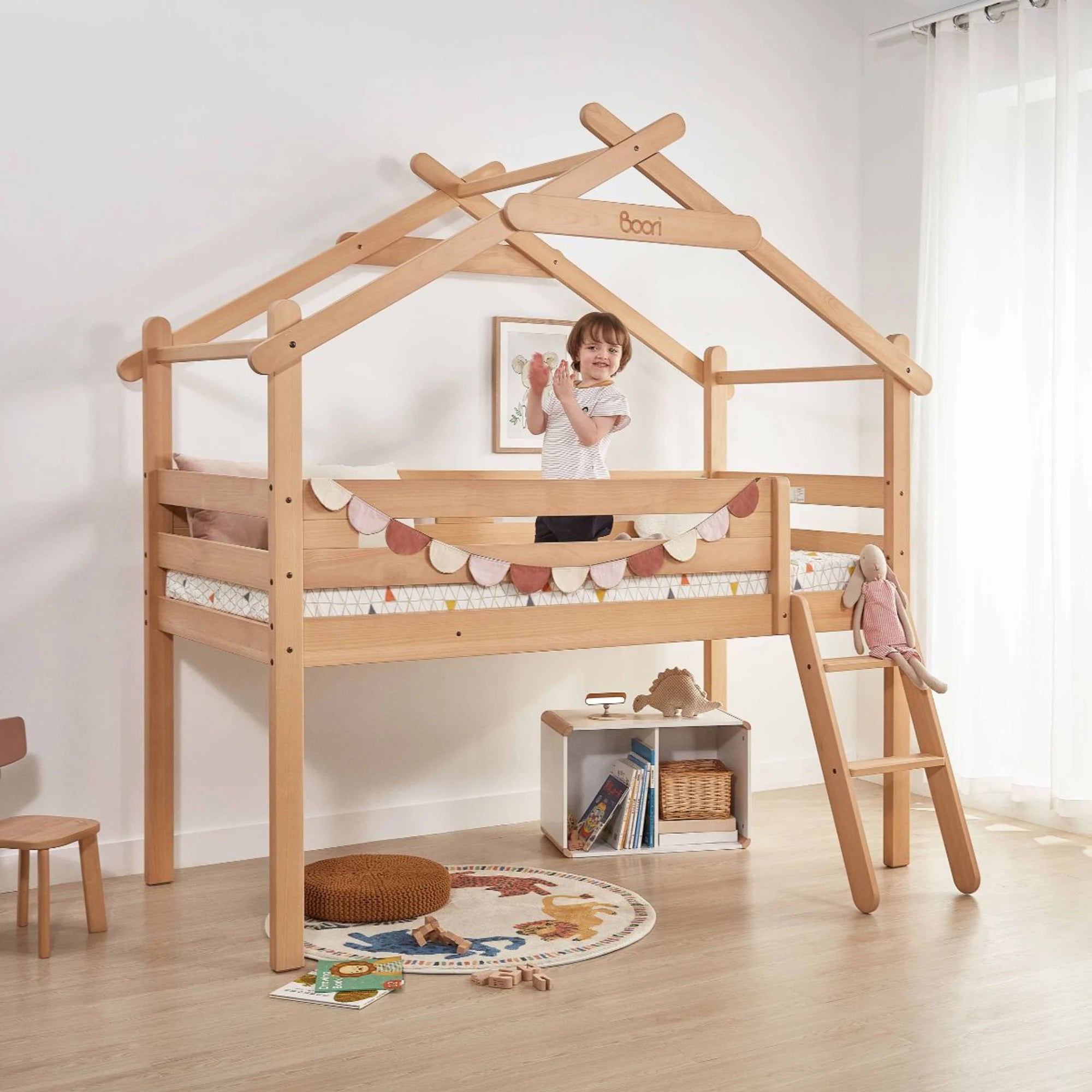 Boori Forest Kids Teepee NZ Single Loft Bed