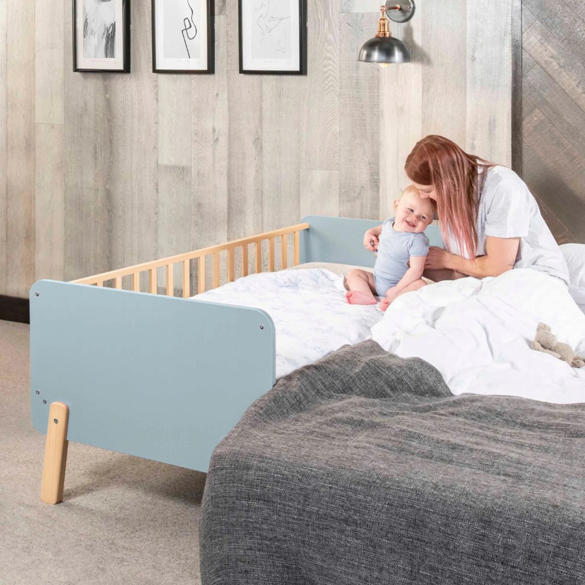 Boori Natty Kids Bedside Bed, Blueberry