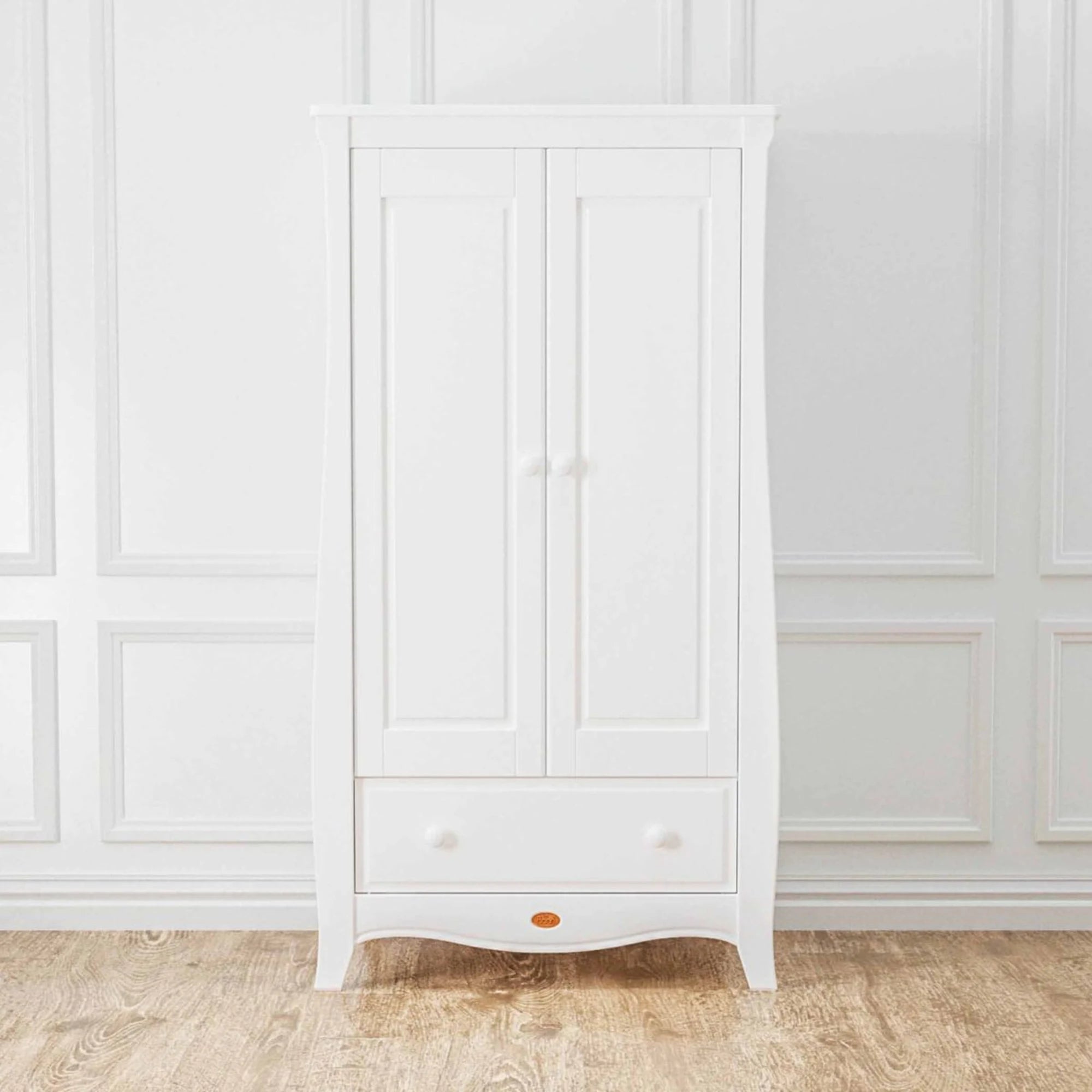 Boori Sleigh Kids Wardrobe, Barley White
