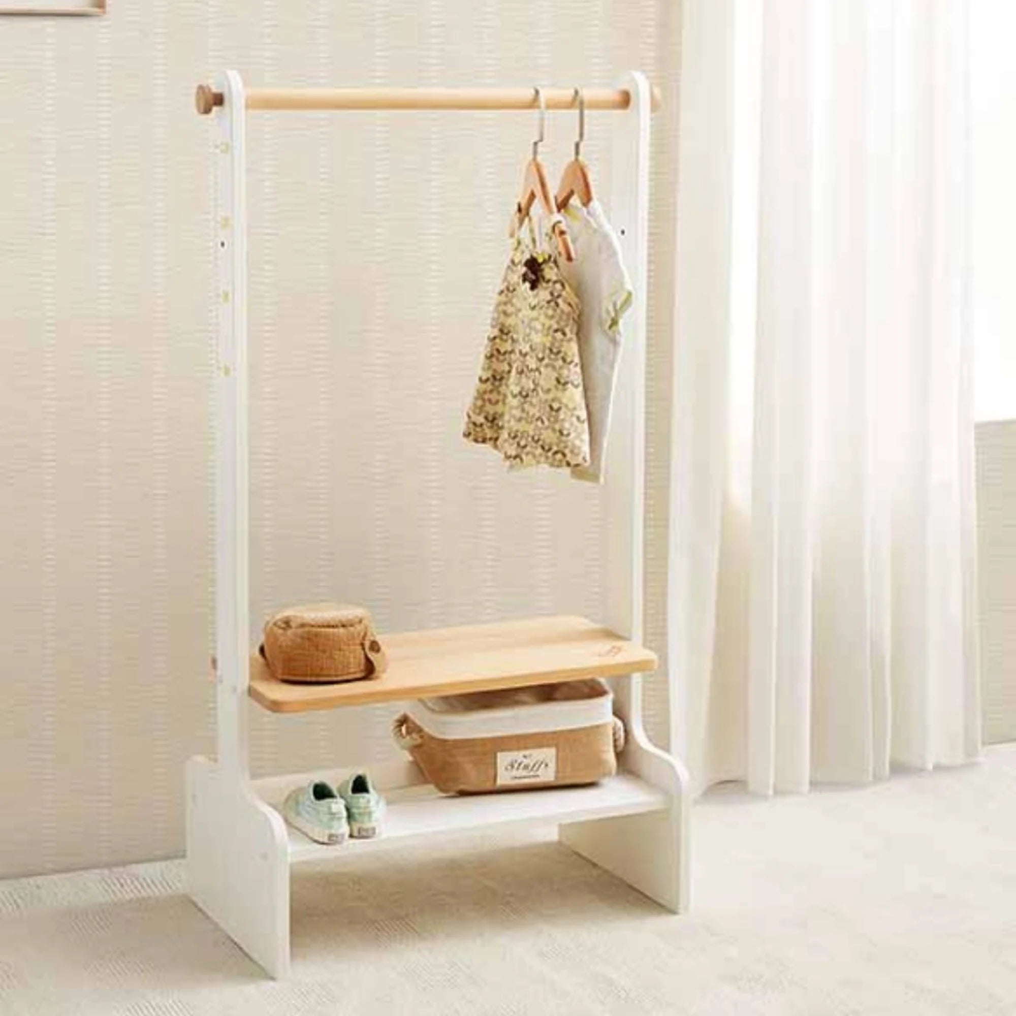 Boori Tidy Kids Clothing Rack, Barley