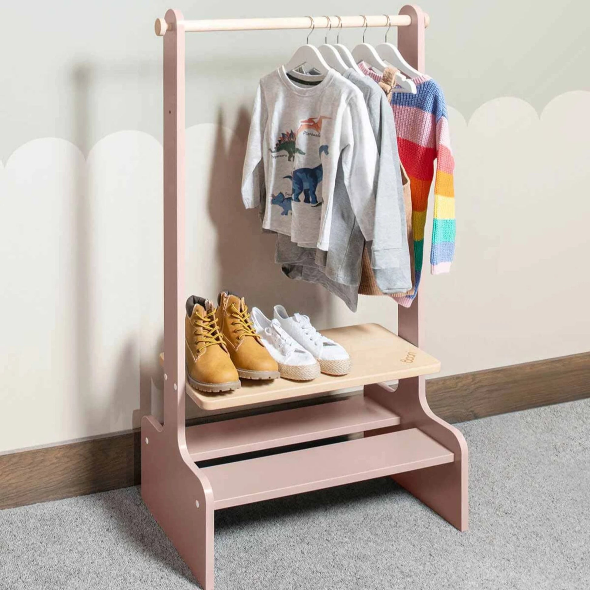 Boori Tidy Kids Clothing Rack, Cherry